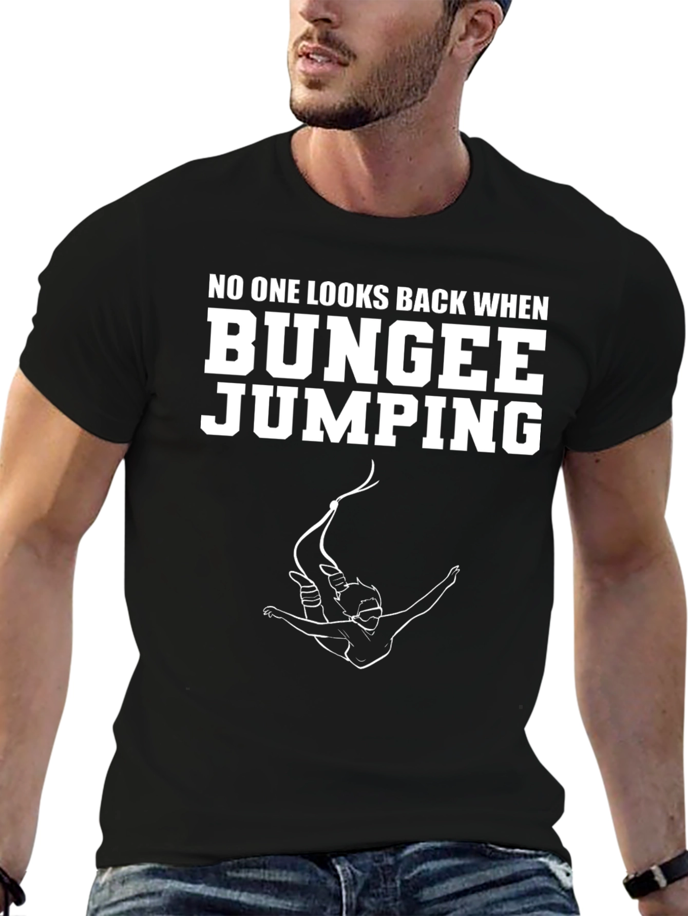 Bungee Jumping Graphic Tee - Adventure Seeker T-Shirt