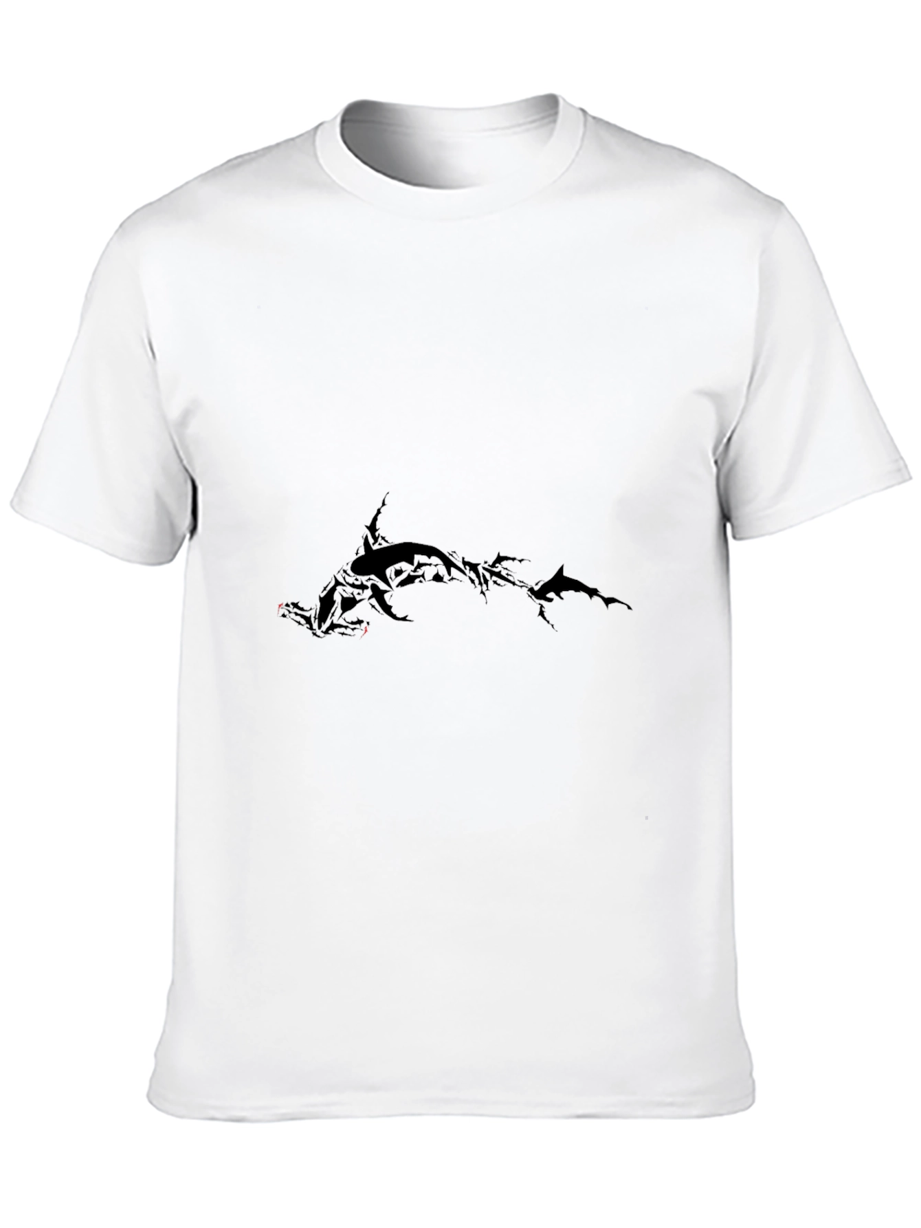 Mens Black Graphic Tee - Hammerhead Design