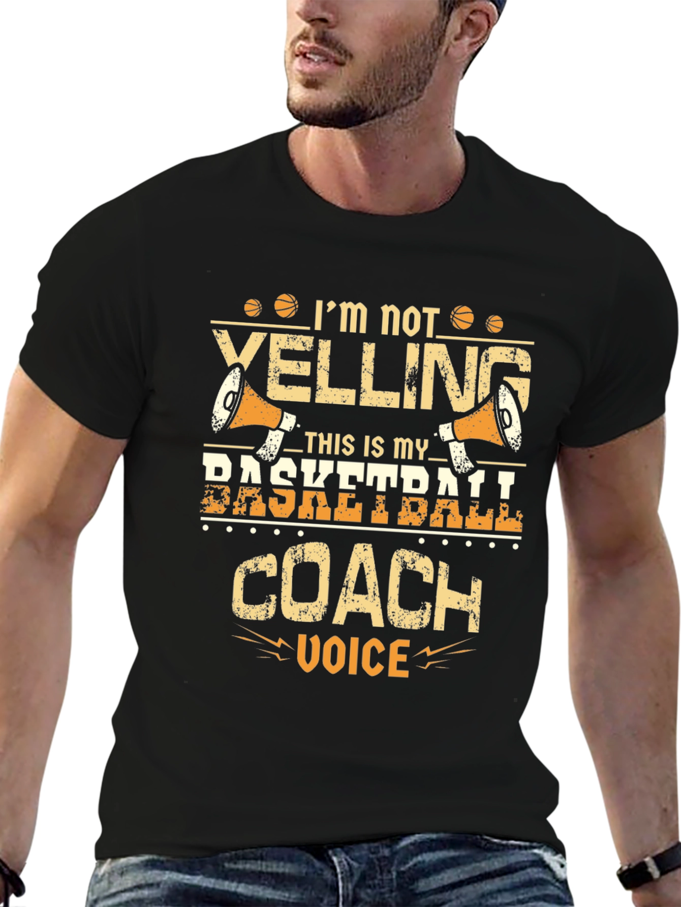 Basketball Coach Graphic T-Shirt - Funny Sports Tee