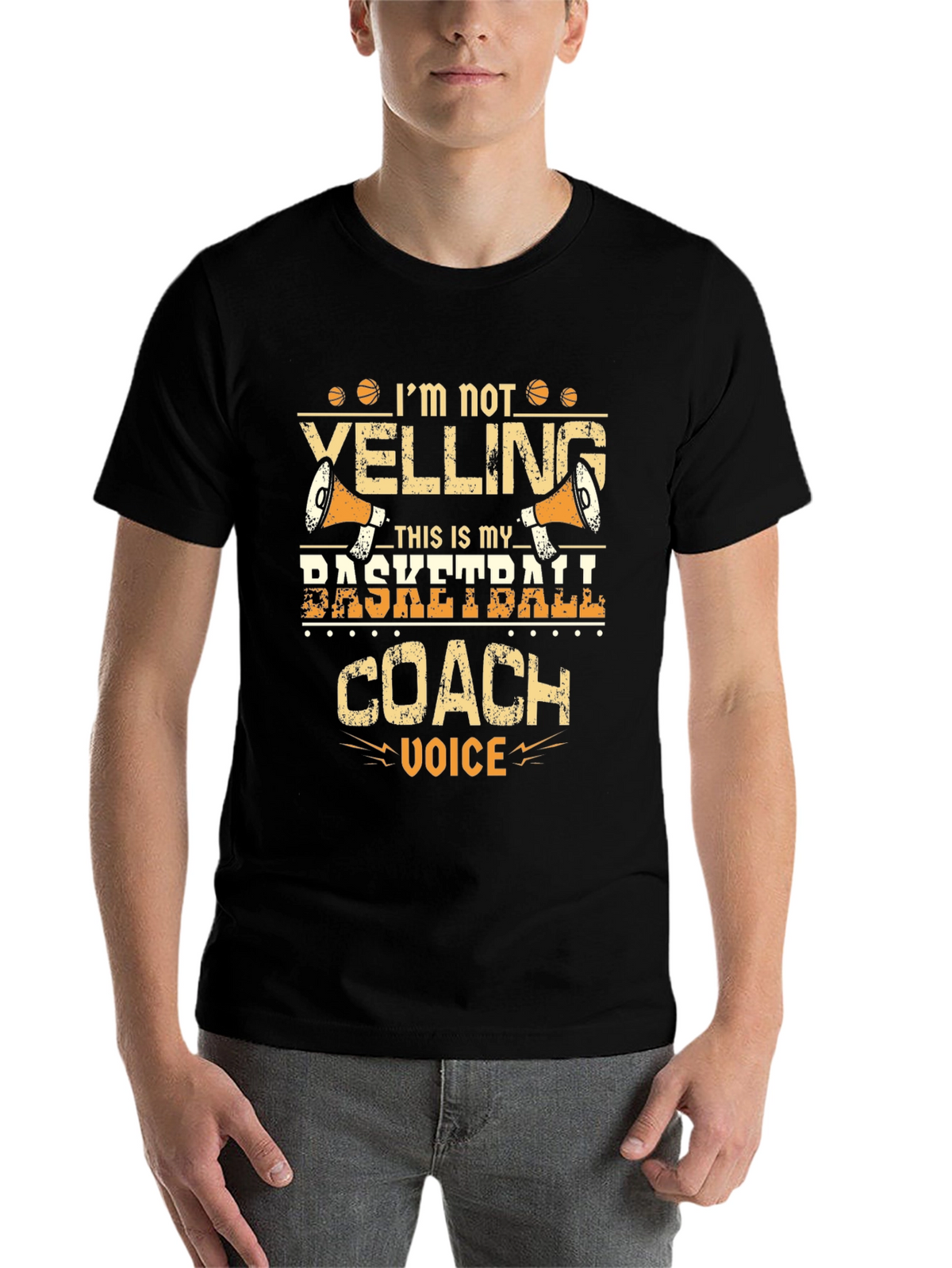 Basketball Coach Graphic T-Shirt - Funny Sports Tee