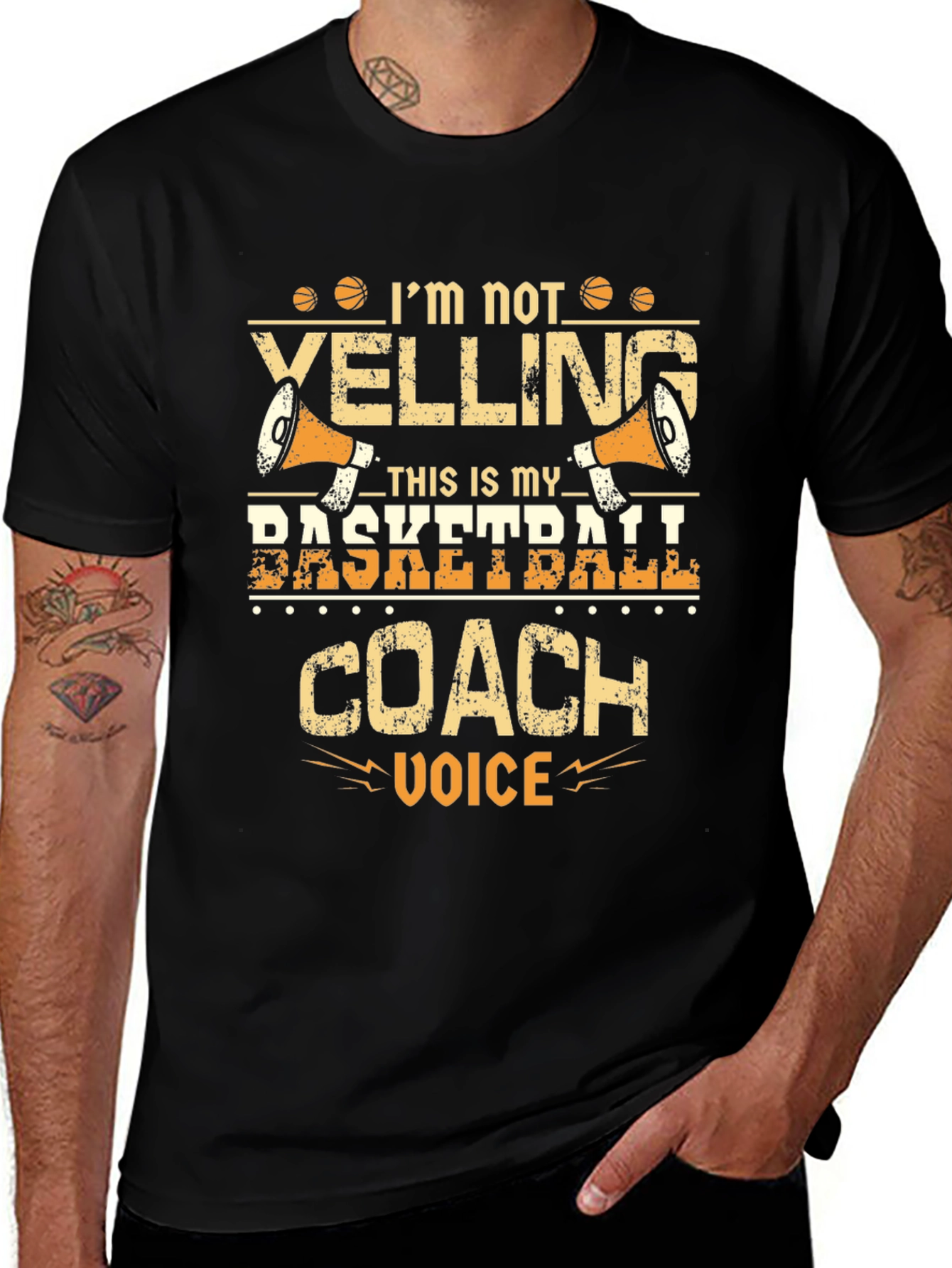 Basketball Coach Graphic T-Shirt - Funny Sports Tee