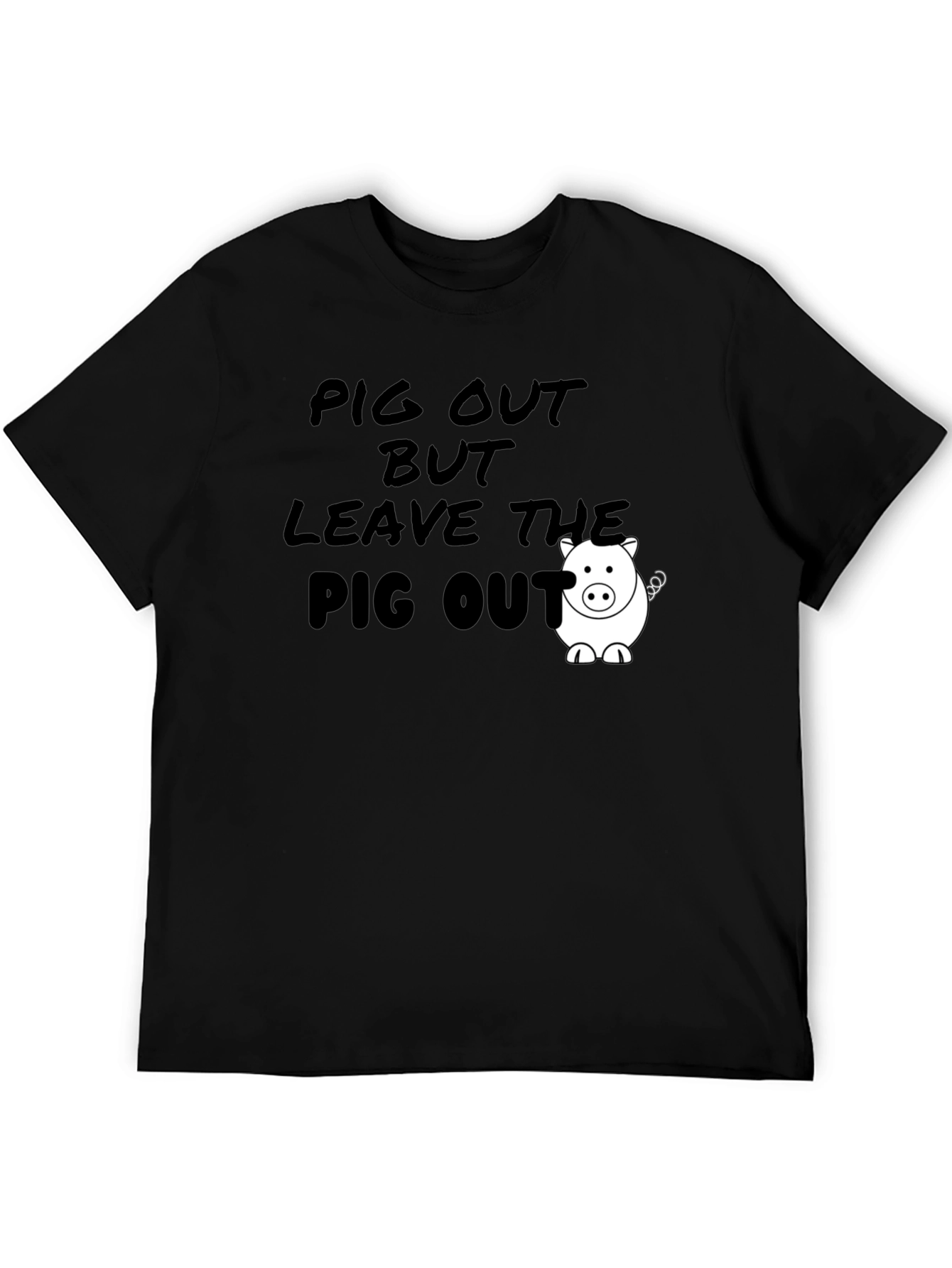 Pig Out Graphic Tee - Funny Foodie T-Shirt
