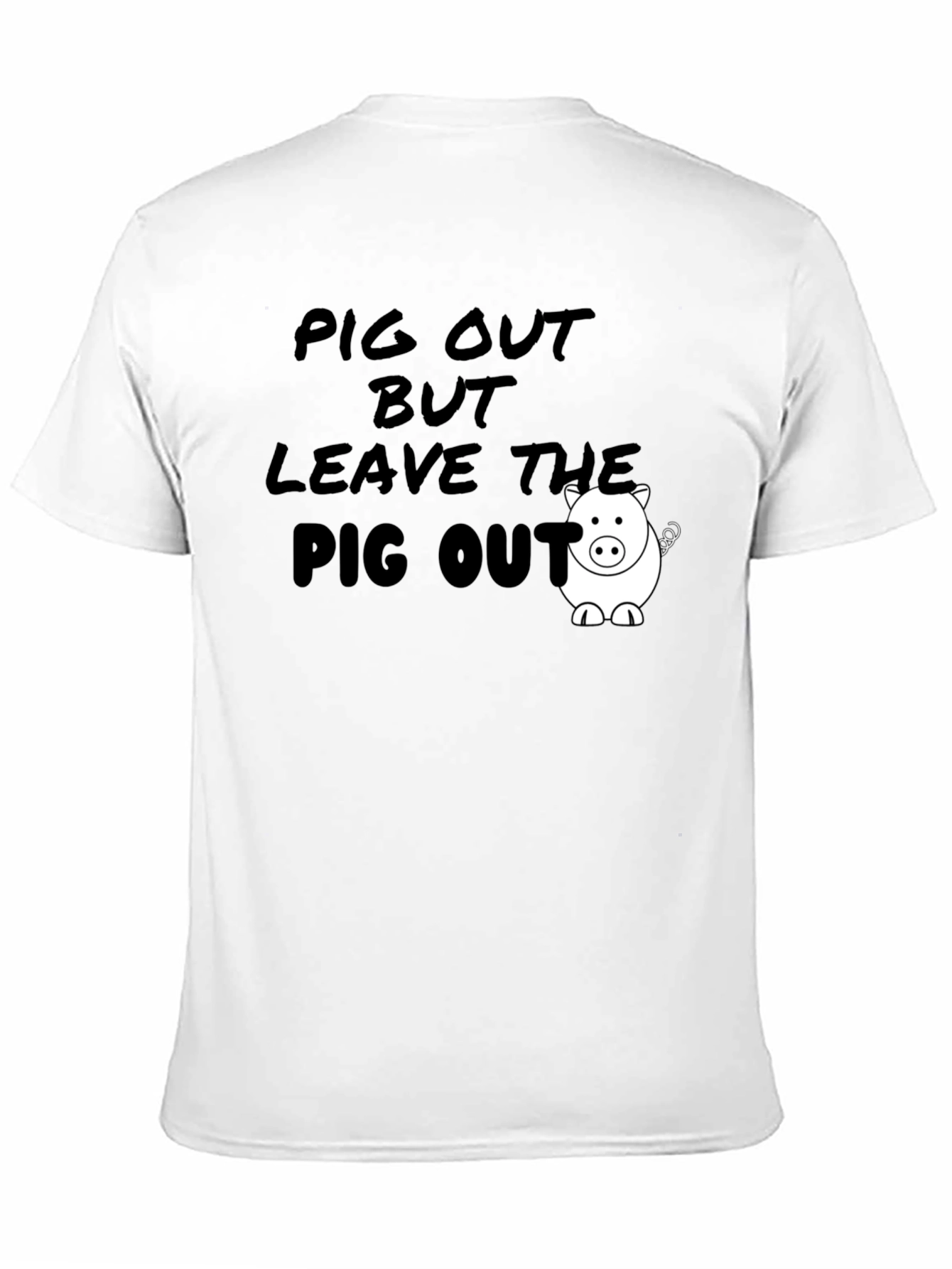 Pig Out Graphic Tee - Funny Foodie T-Shirt