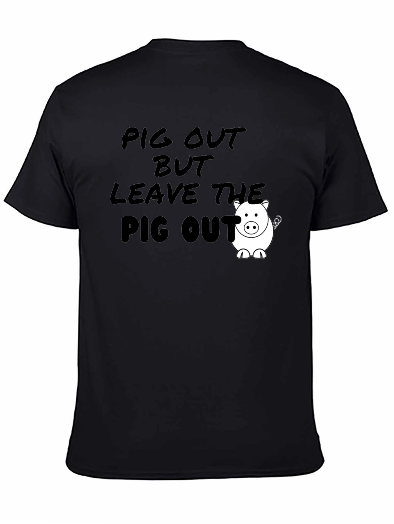 Pig Out Graphic Tee - Funny Foodie T-Shirt