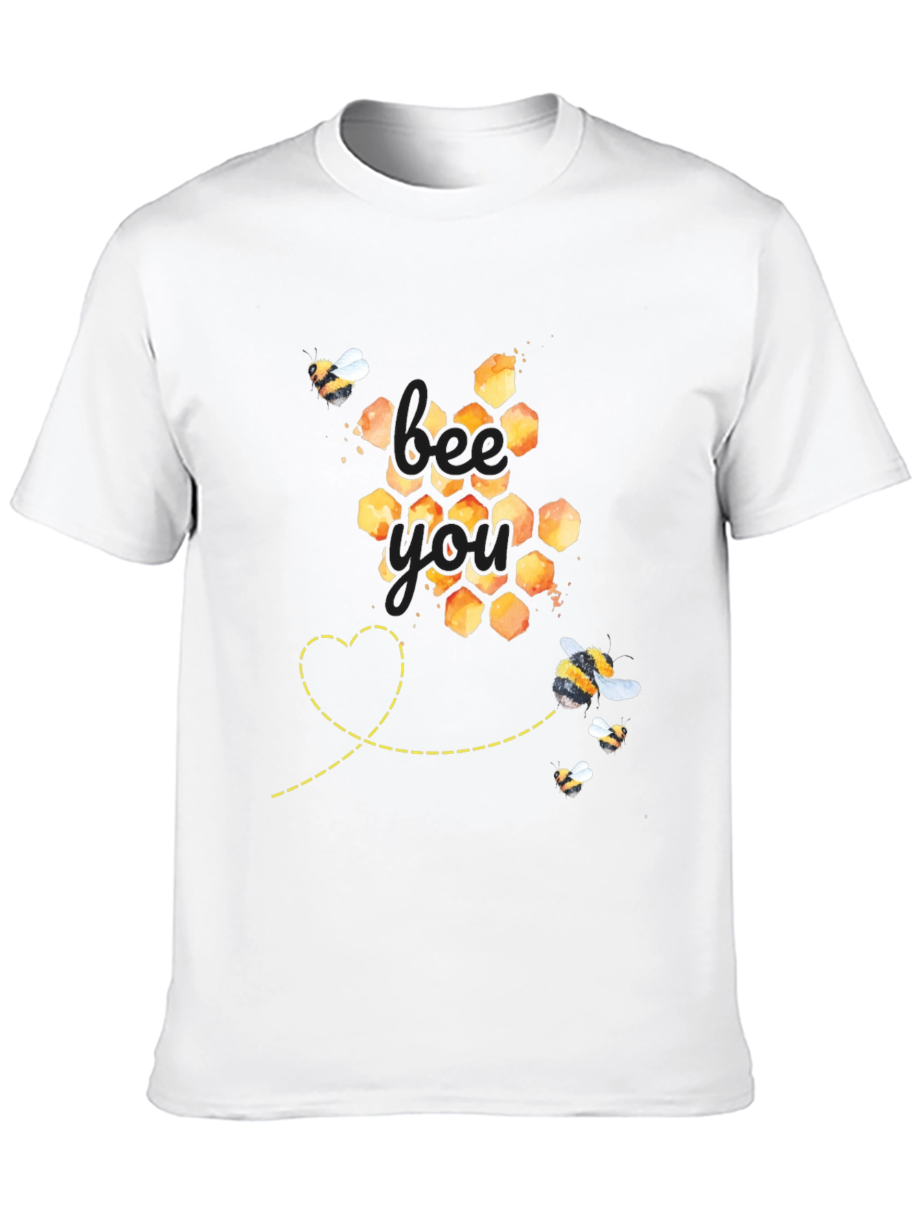 Bee You Honeycomb Graphic Tee - Unisex Fit