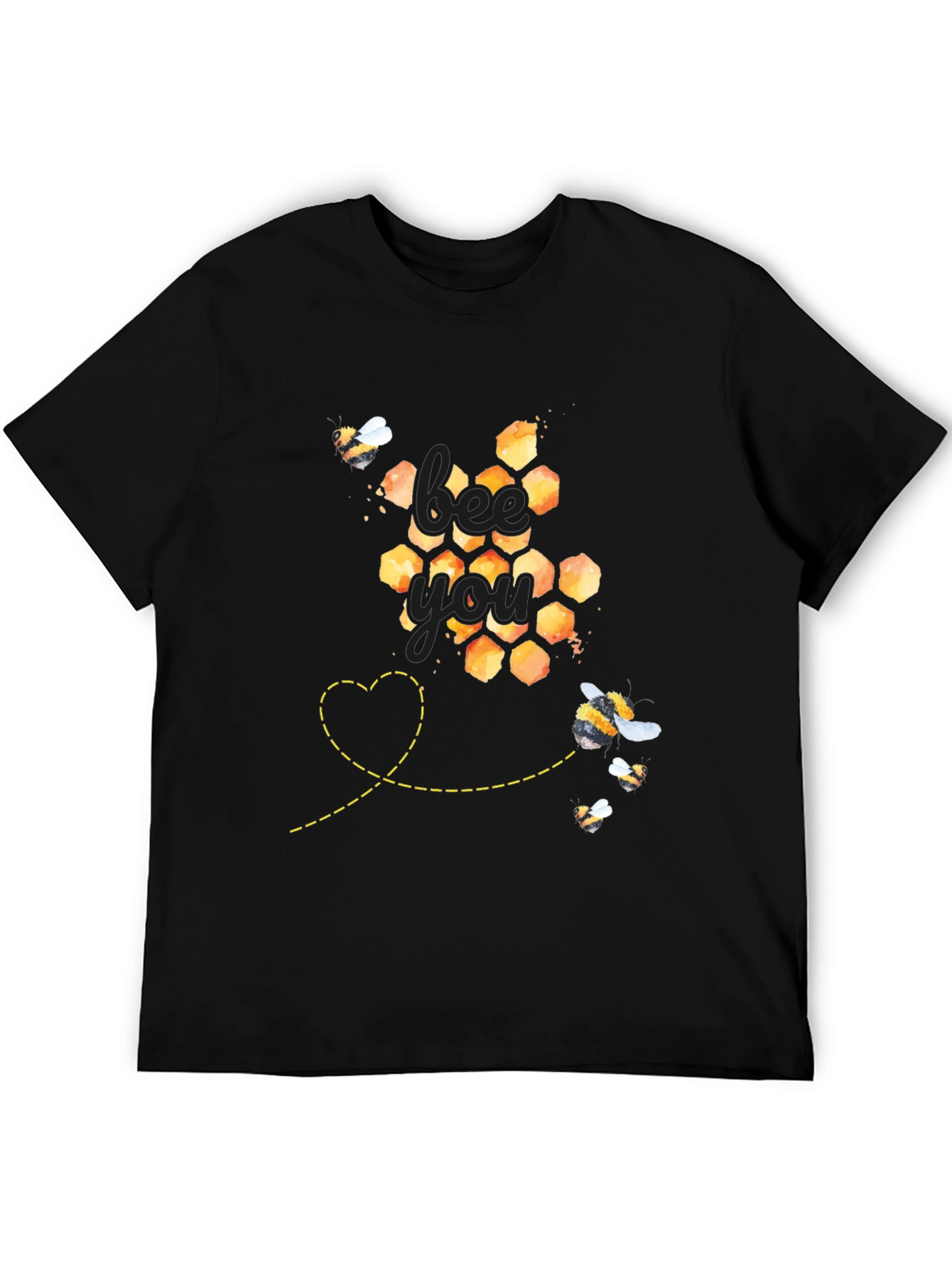 Bee You Honeycomb Graphic Tee - Unisex Fit