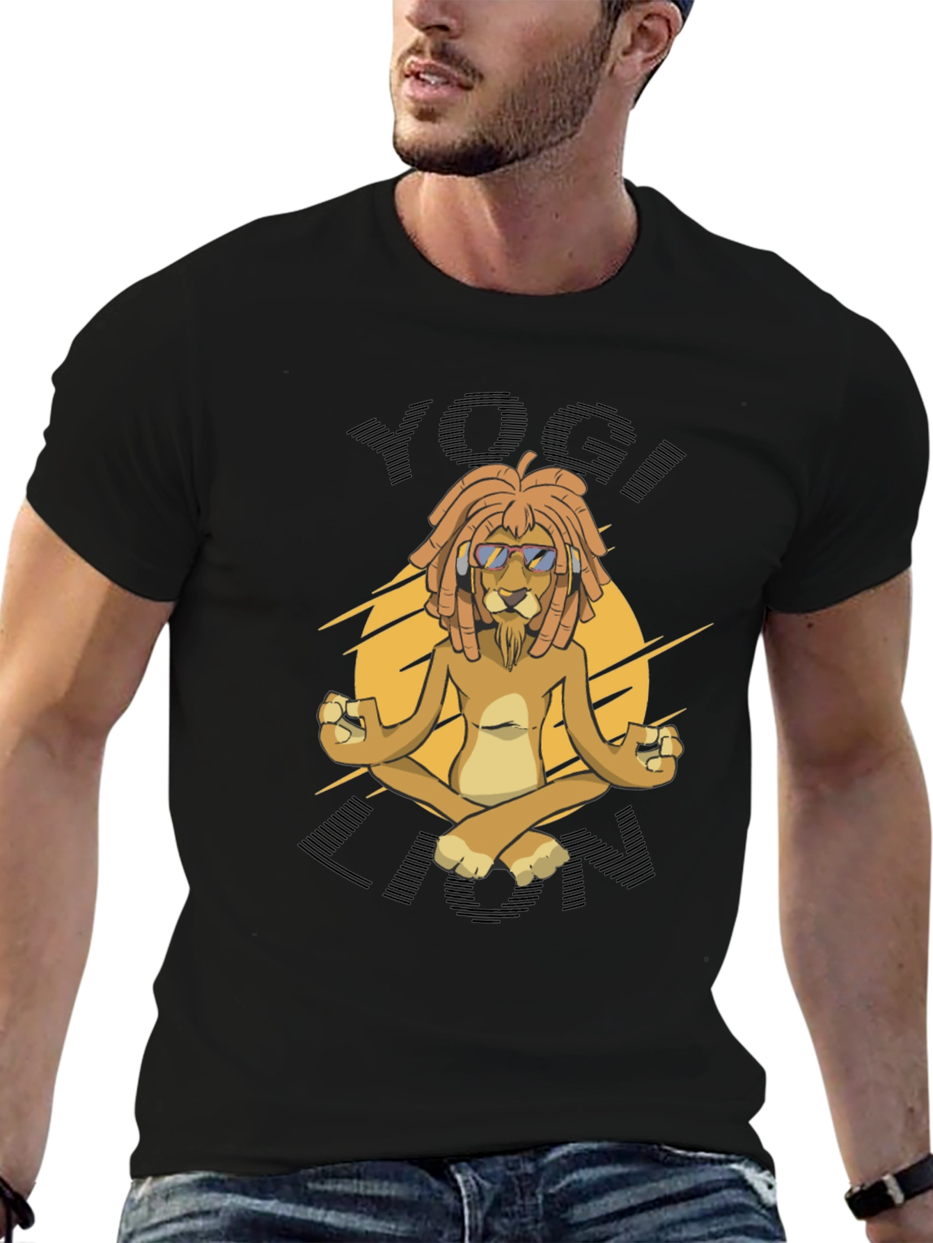 Yogi Lion Graphic T-Shirt