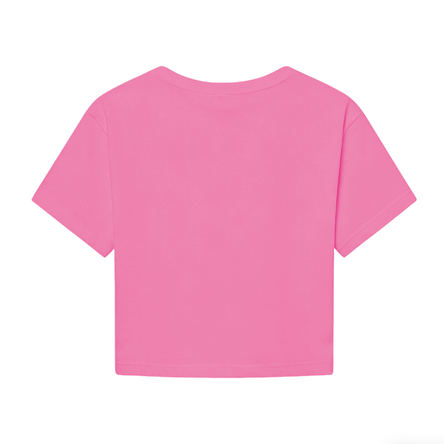 Brooklyn New York City Retro Varsity Style Pink Crop Tee