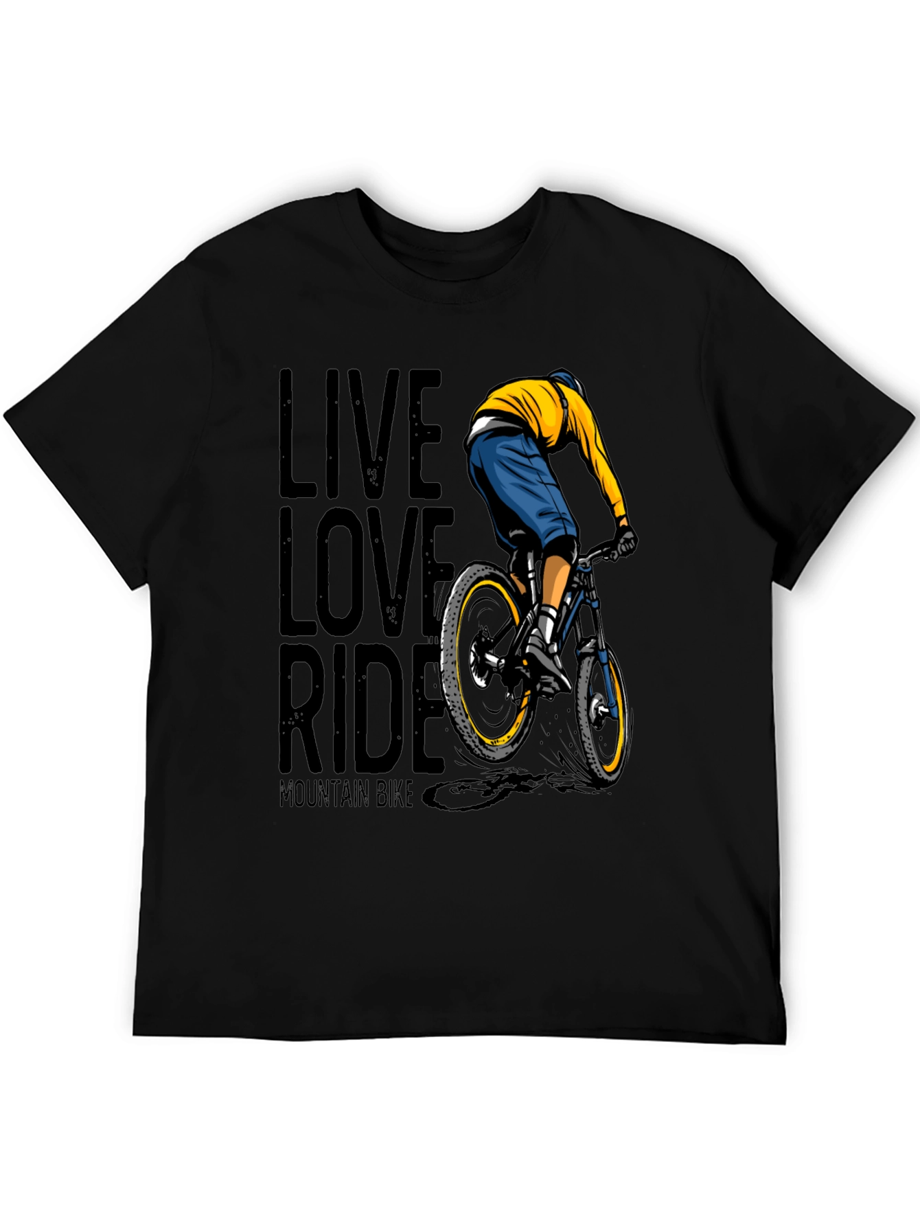 Live Love Ride Mountain Bike Graphic T-Shirt