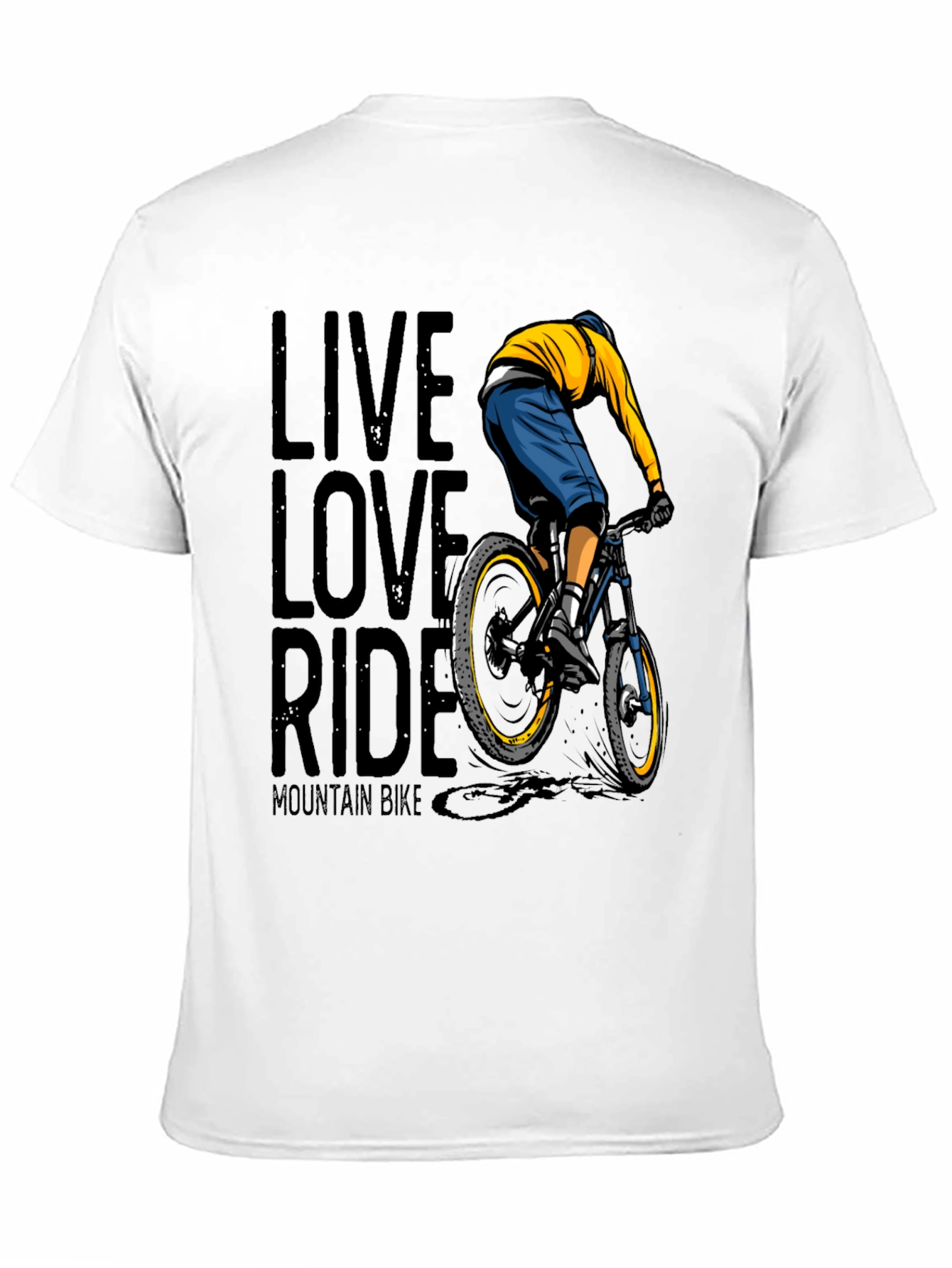Live Love Ride Mountain Bike Graphic T-Shirt