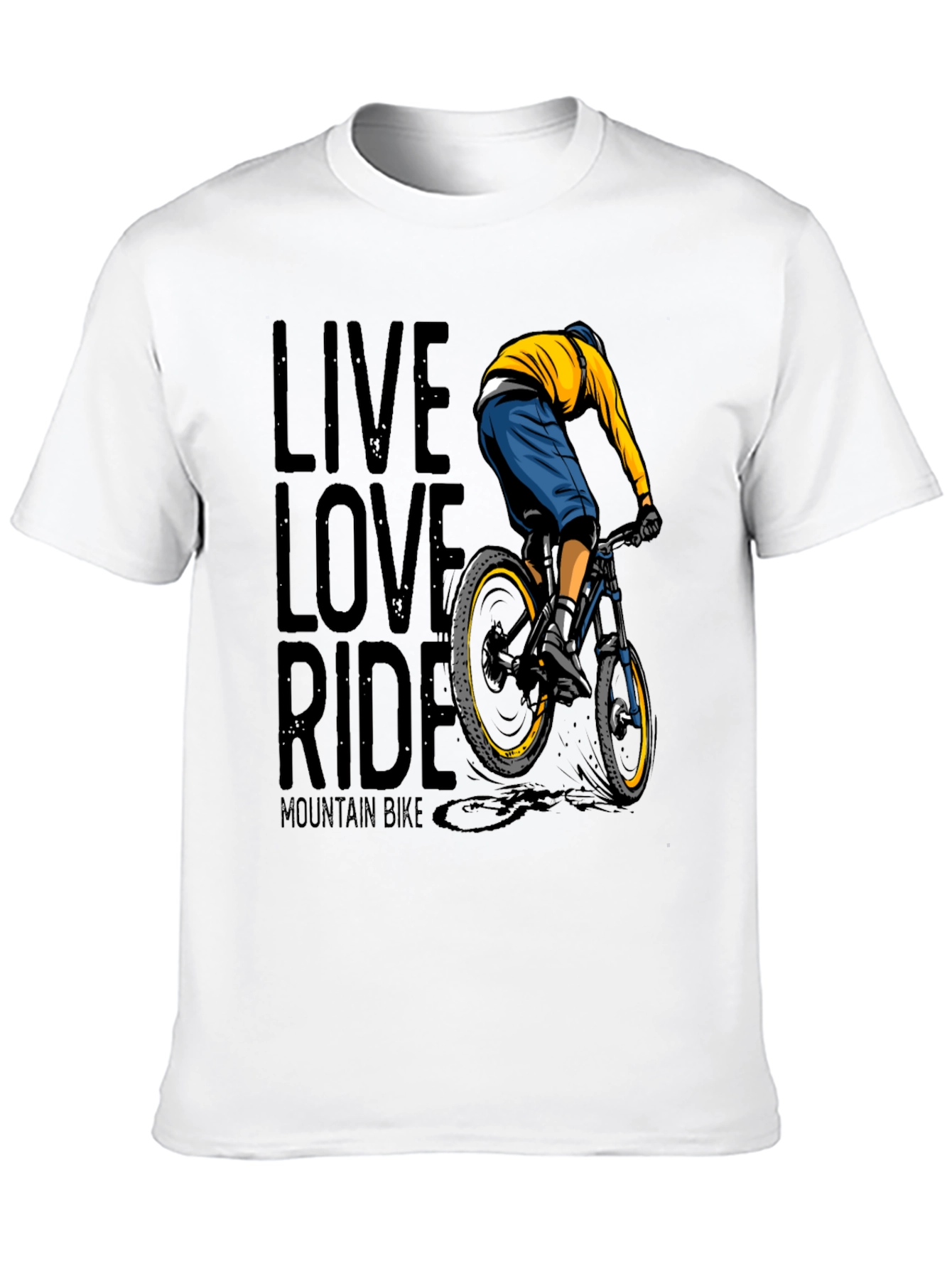 Live Love Ride Mountain Bike Graphic T-Shirt