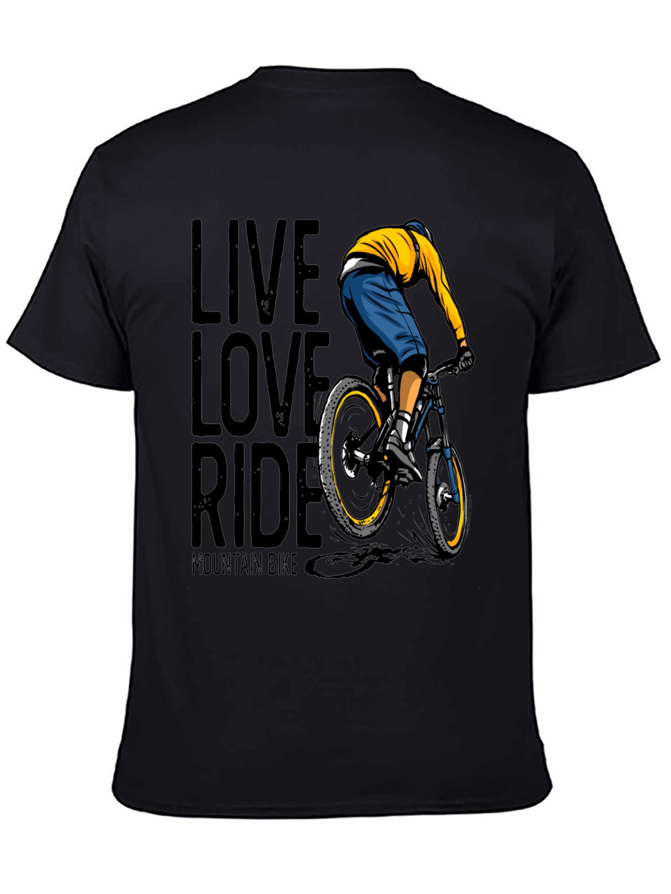 Live Love Ride Mountain Bike Graphic T-Shirt