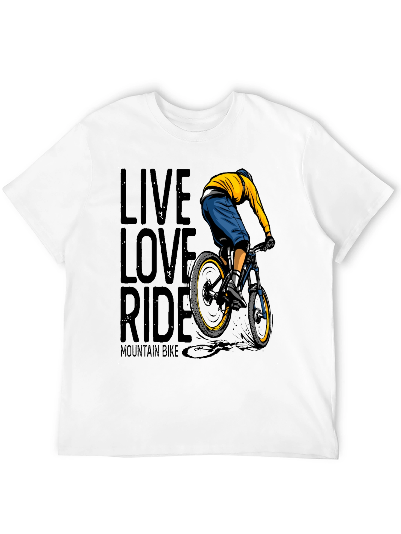 Live Love Ride Mountain Bike Graphic T-Shirt