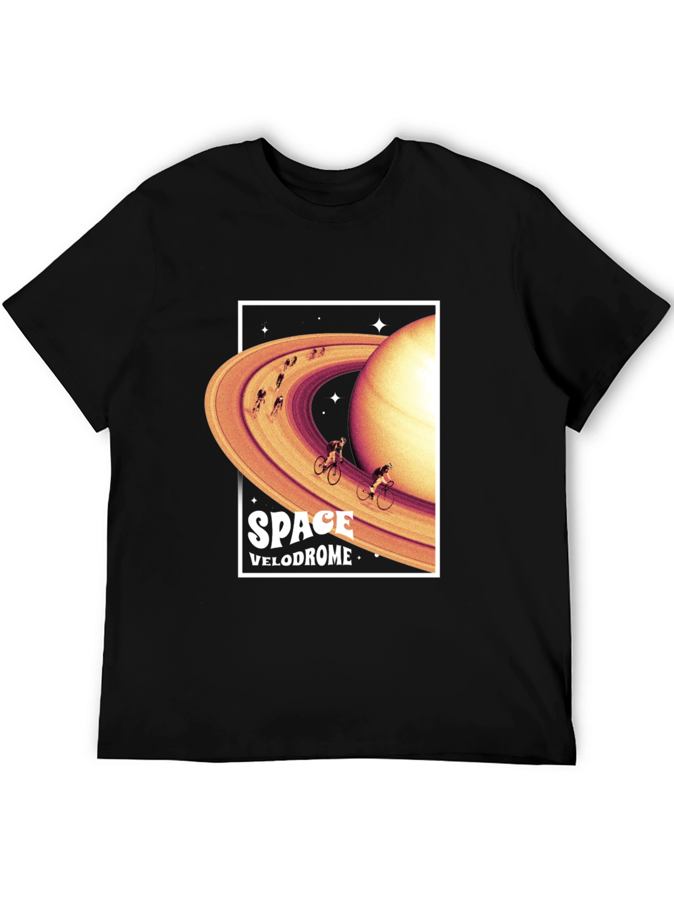 Space Velodrome Graphic T-Shirt - Saturn Cycling Tee