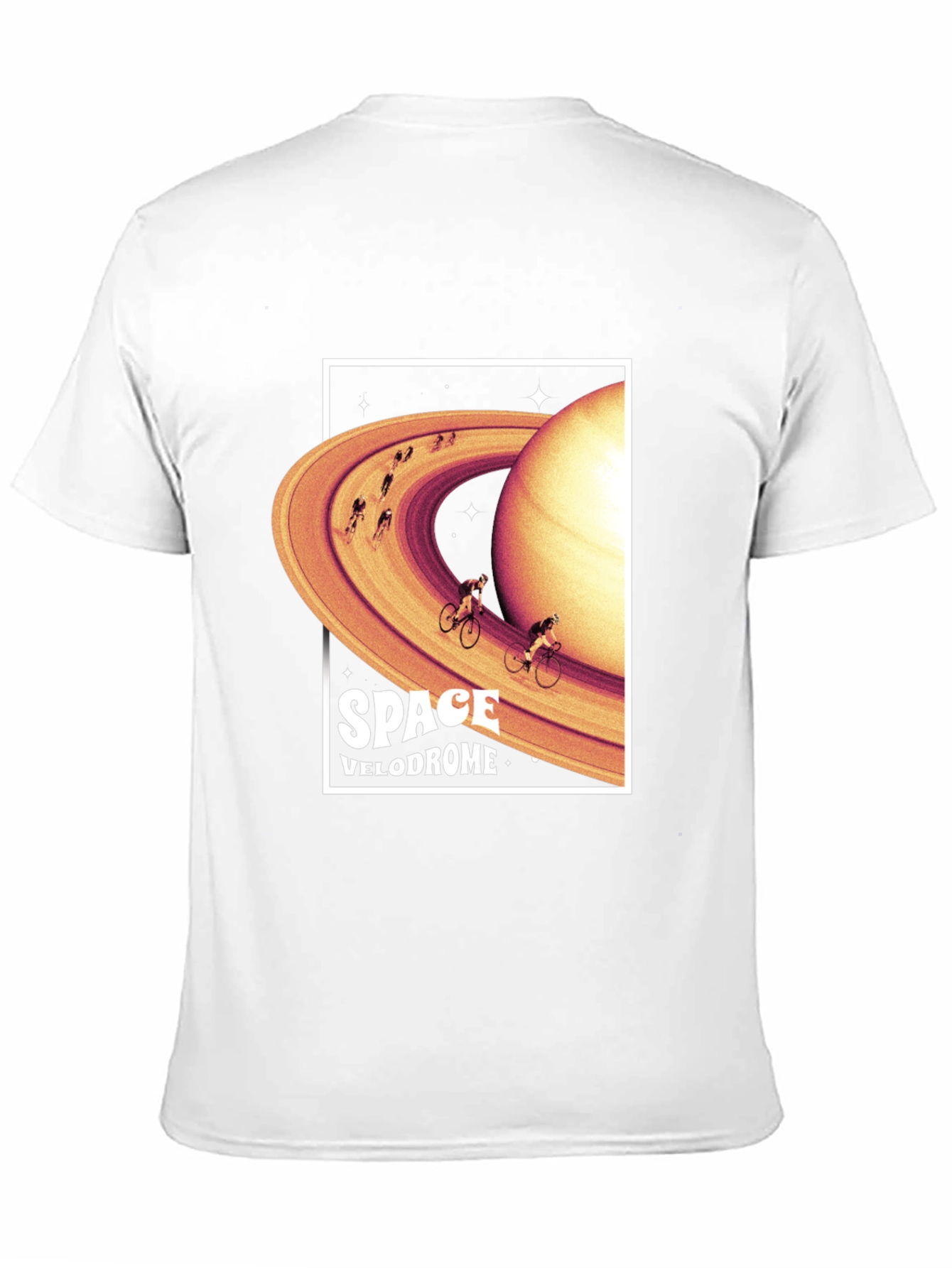 Space Velodrome Graphic T-Shirt - Saturn Cycling Tee