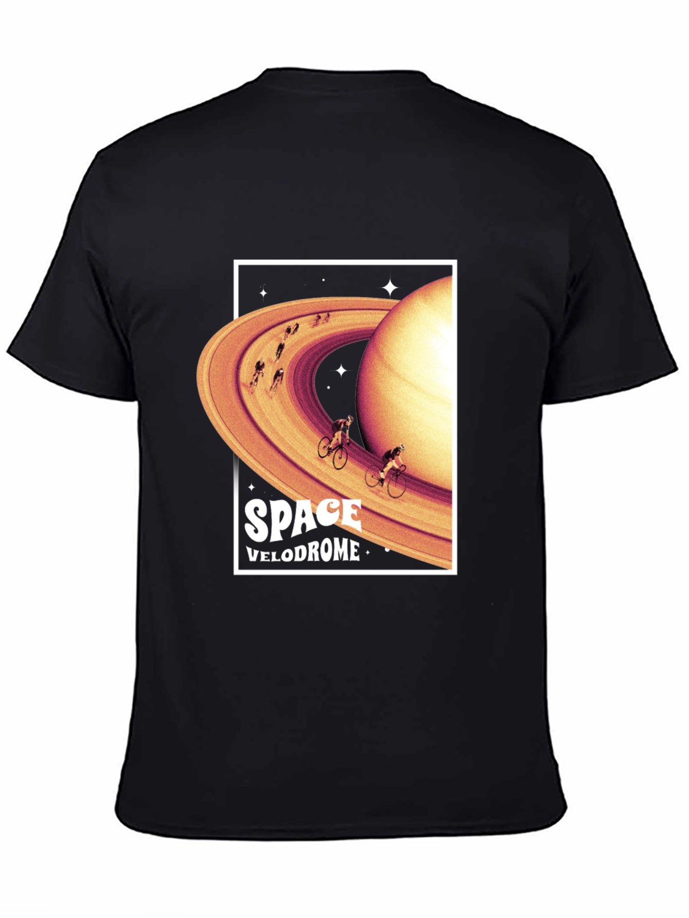 Space Velodrome Graphic T-Shirt - Saturn Cycling Tee