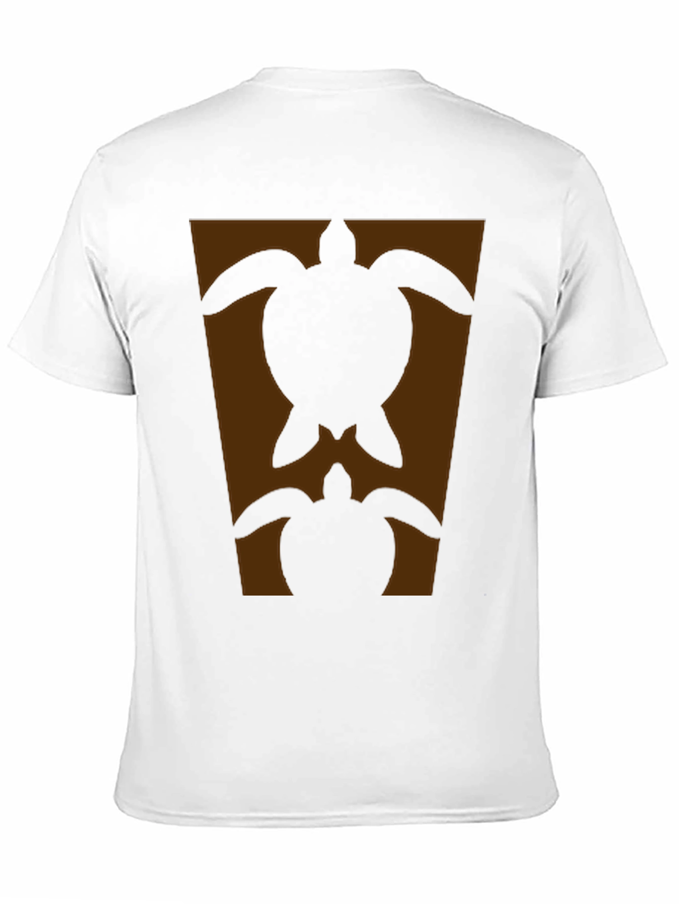 Turtle Silhouette Graphic Tee - Black