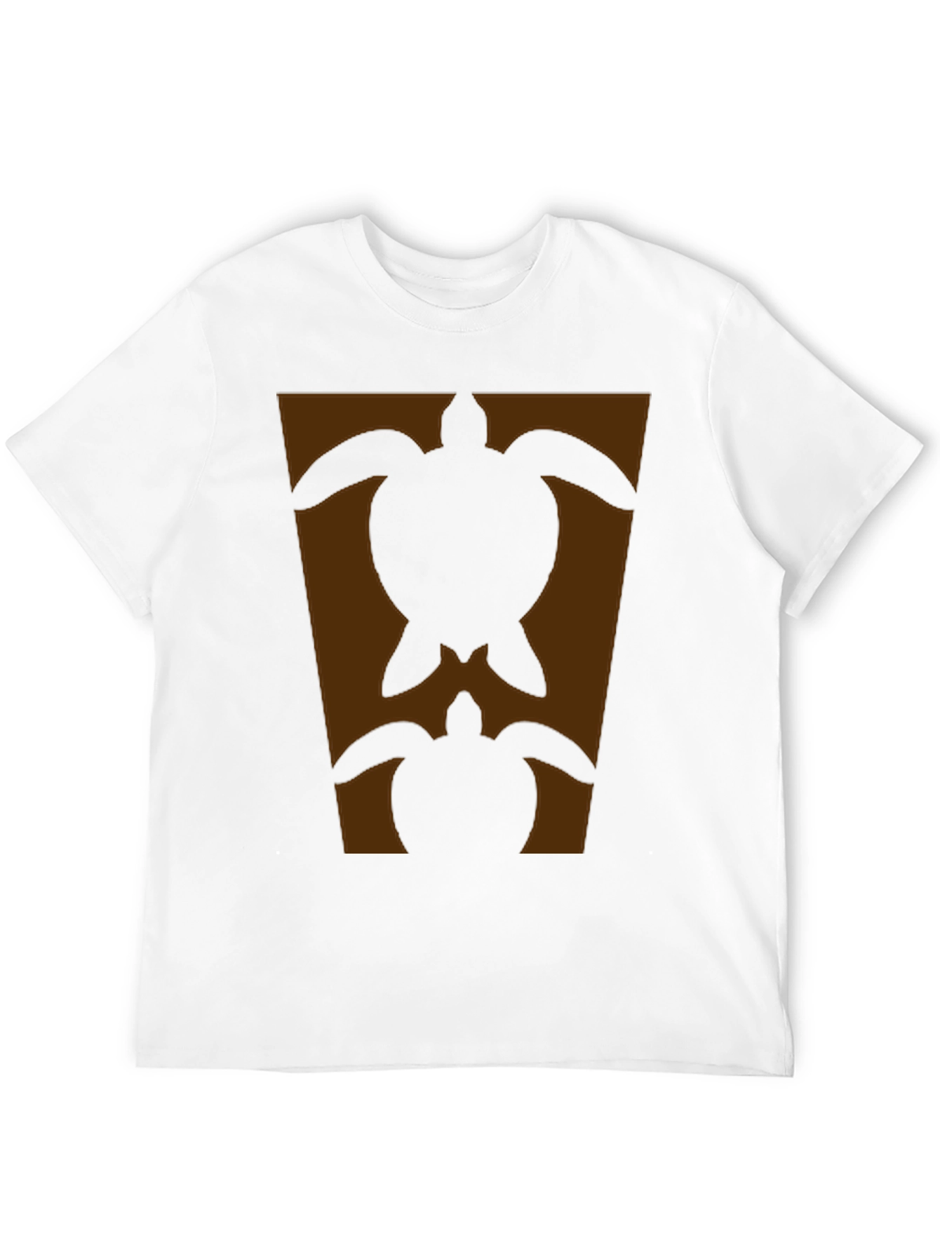 Turtle Silhouette Graphic Tee - Black
