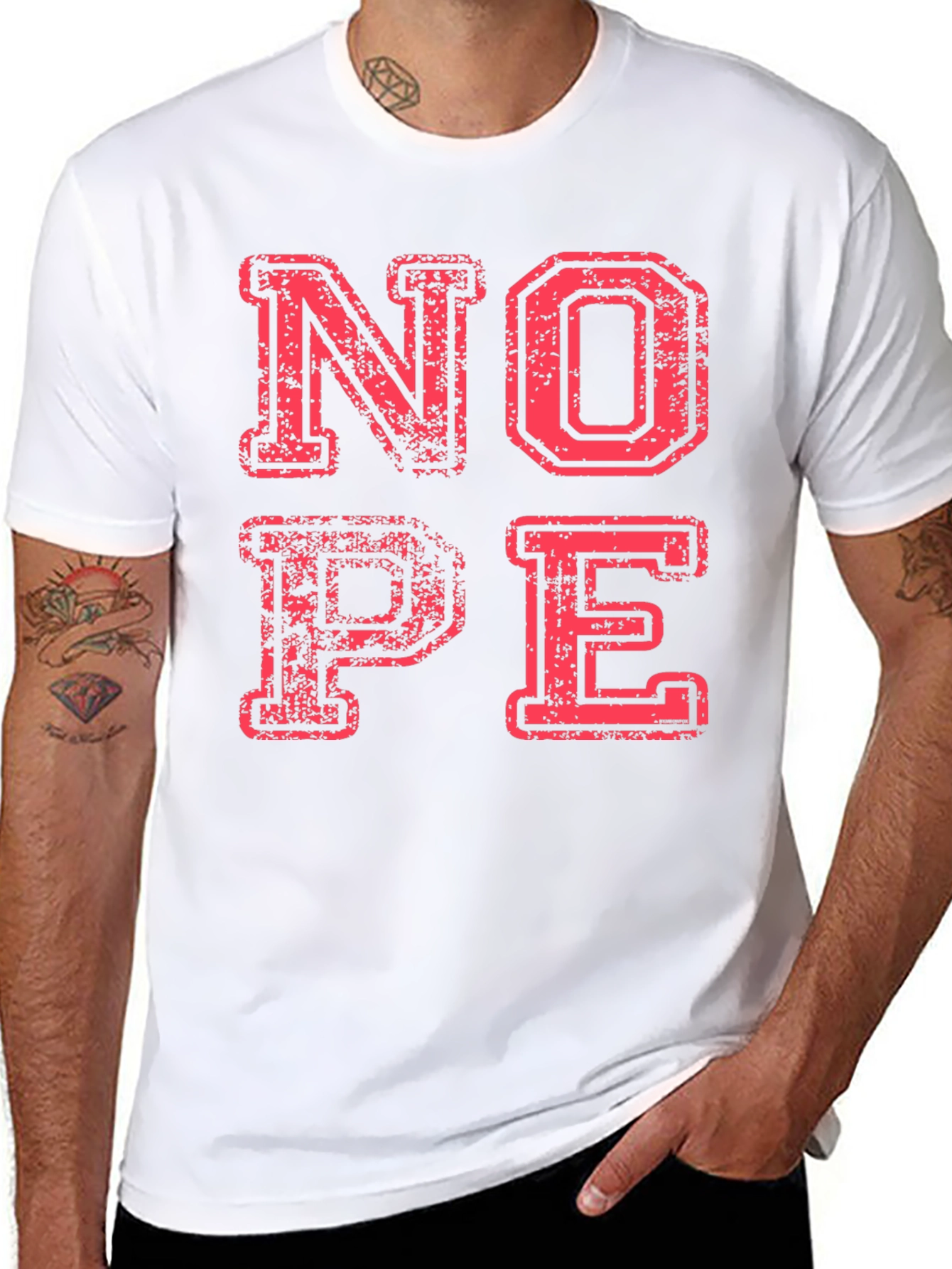 Nope T-Shirt Funny Graphic Tee