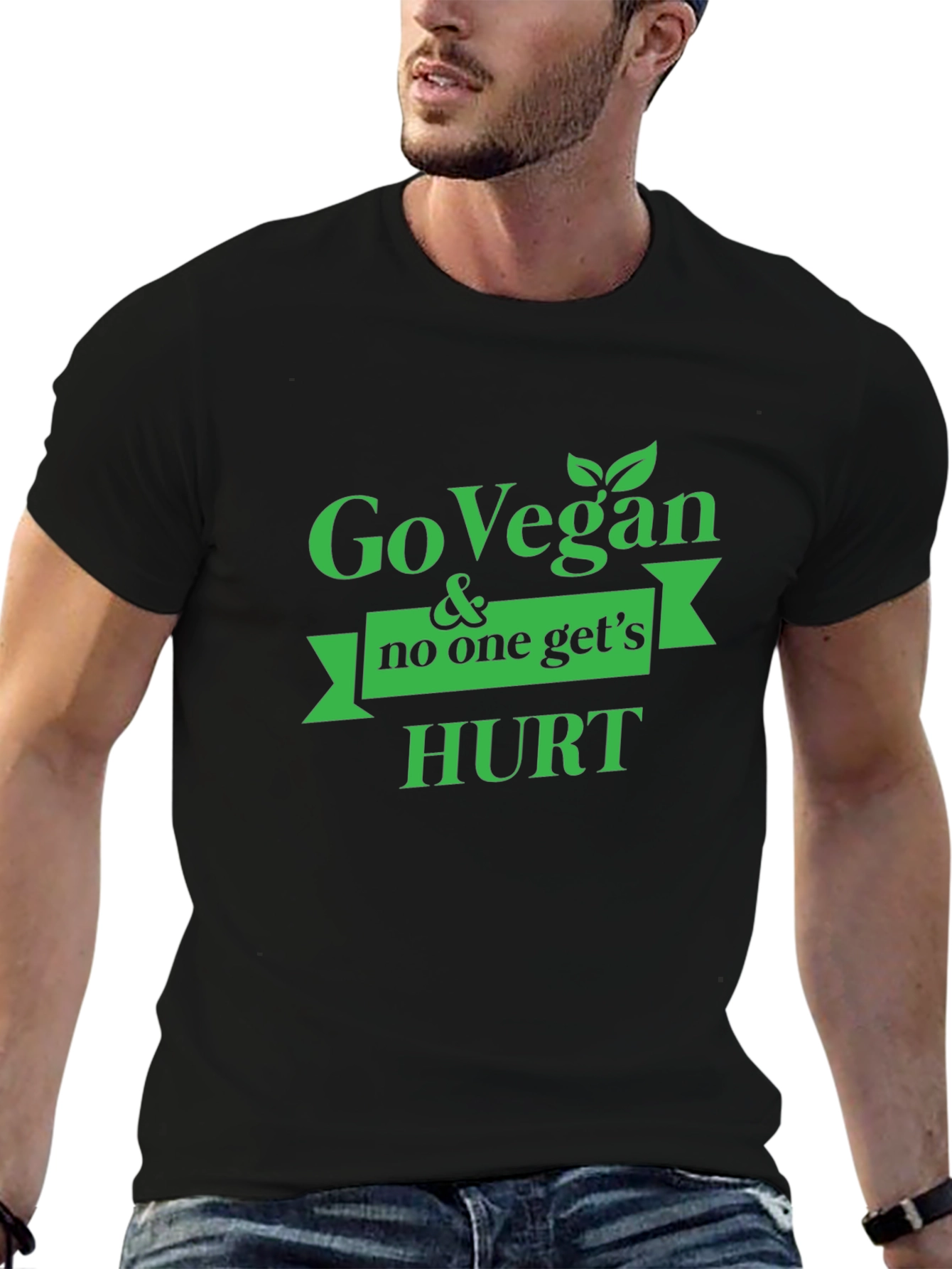 Go Vegan & No One Gets Hurt Graphic Tee