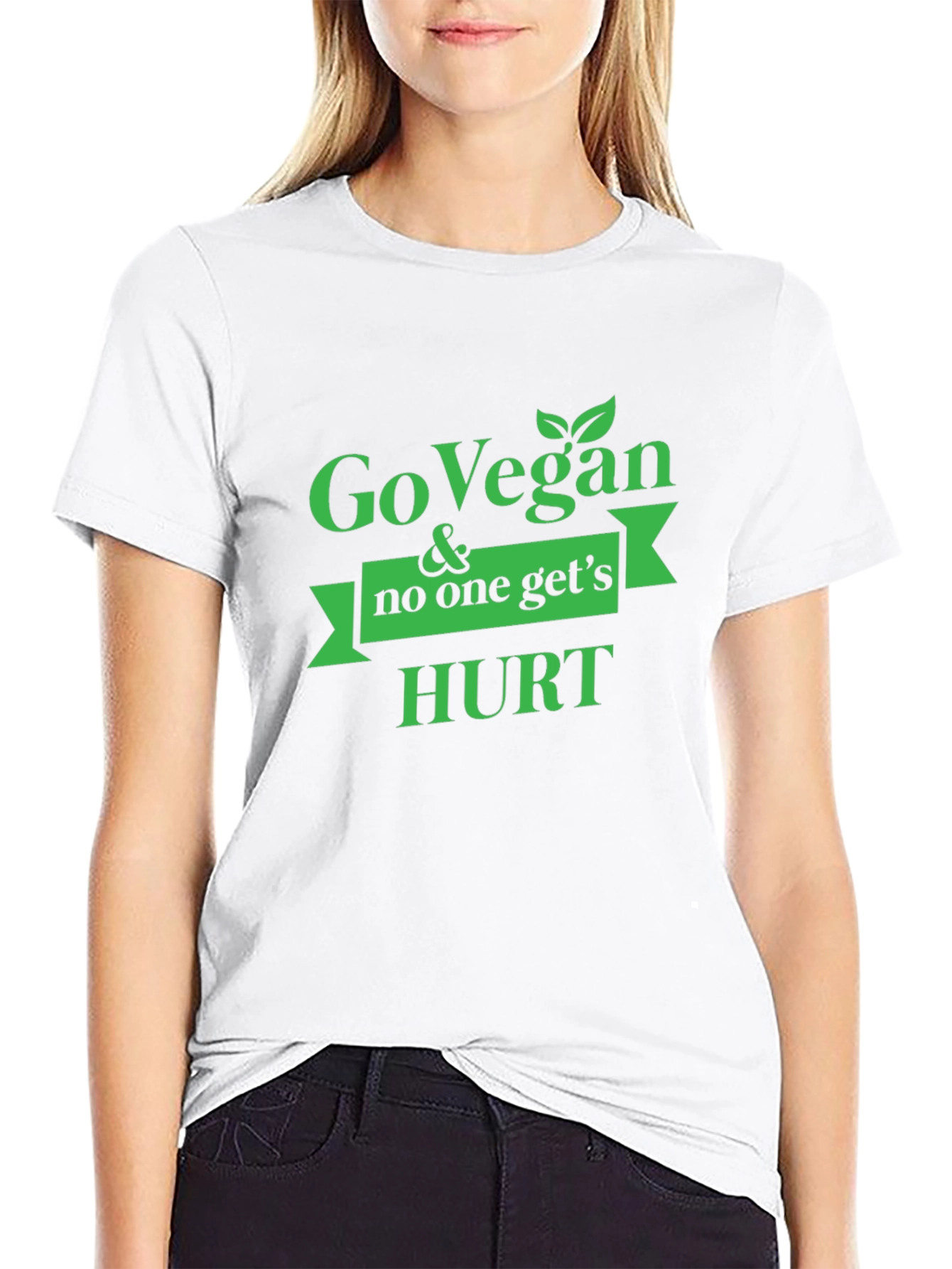 Go Vegan & No One Gets Hurt Graphic Tee