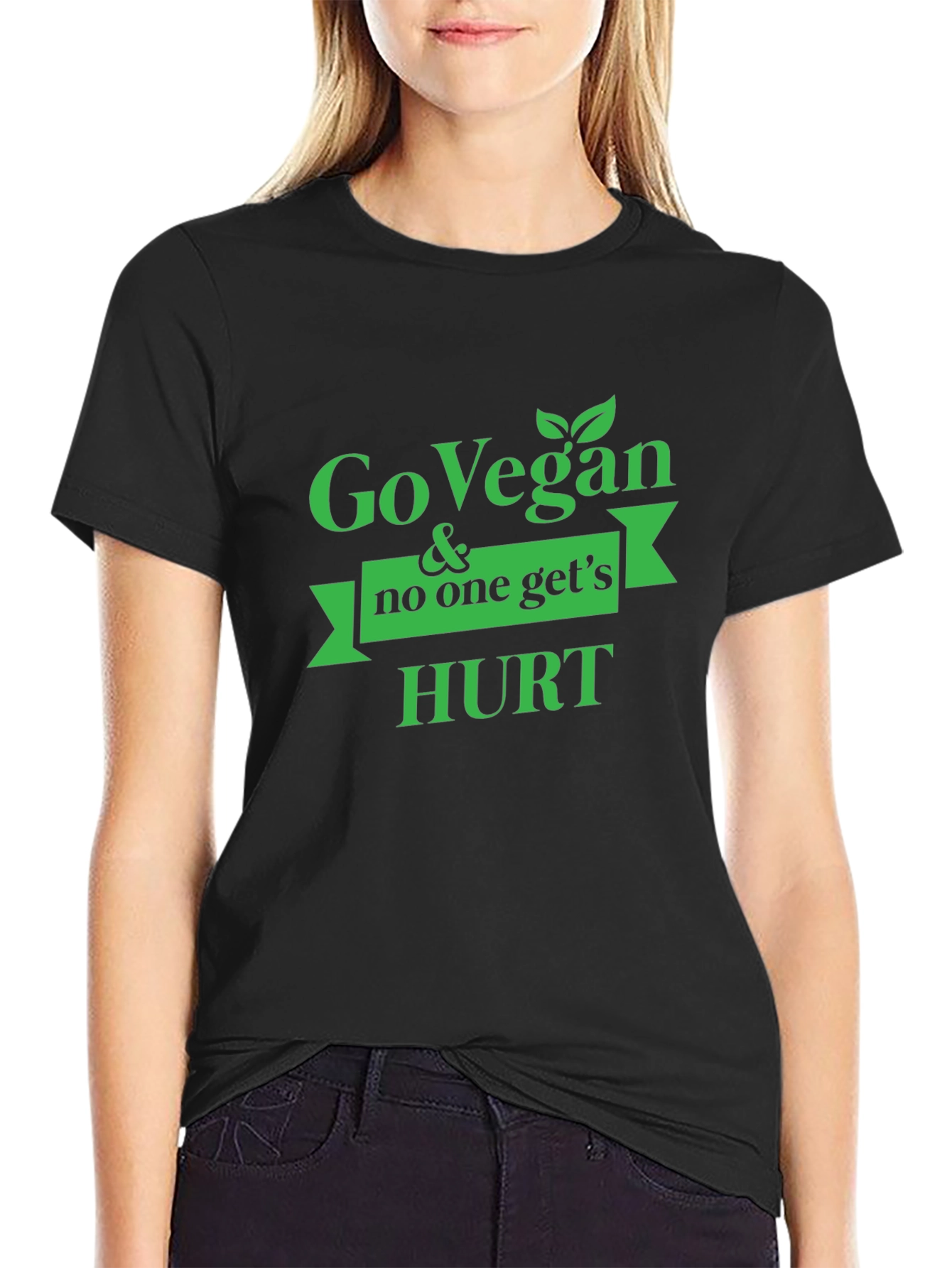 Go Vegan & No One Gets Hurt Graphic Tee