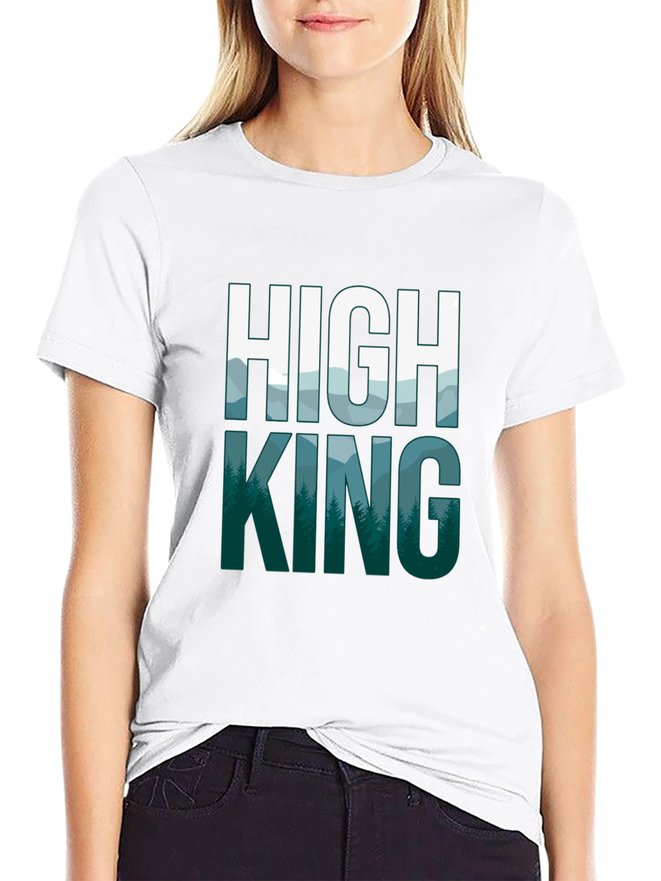 High King Mountain Graphic Tee - Hiking Adventure Shirt