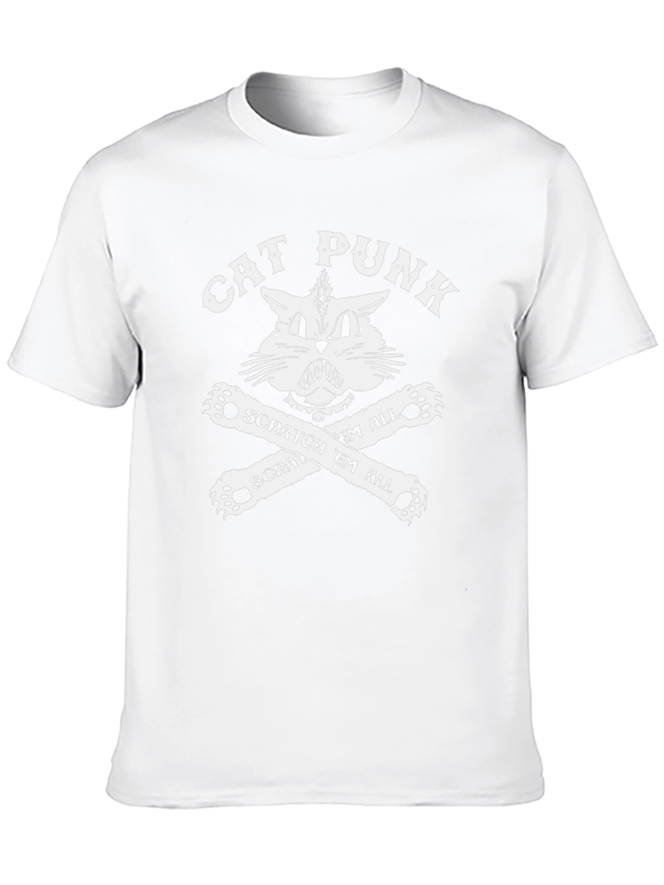Cat Punk T-Shirt - Scratch Em All!