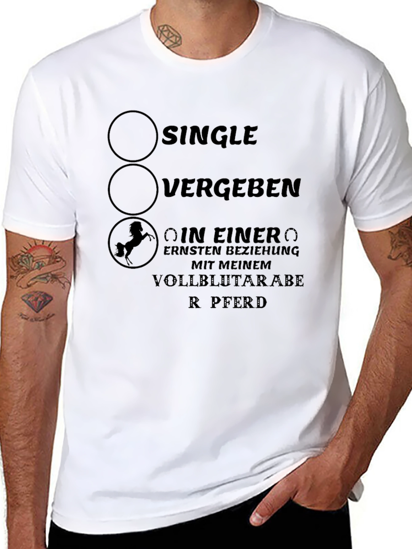 Single Vergeben Horse Lover T-Shirt