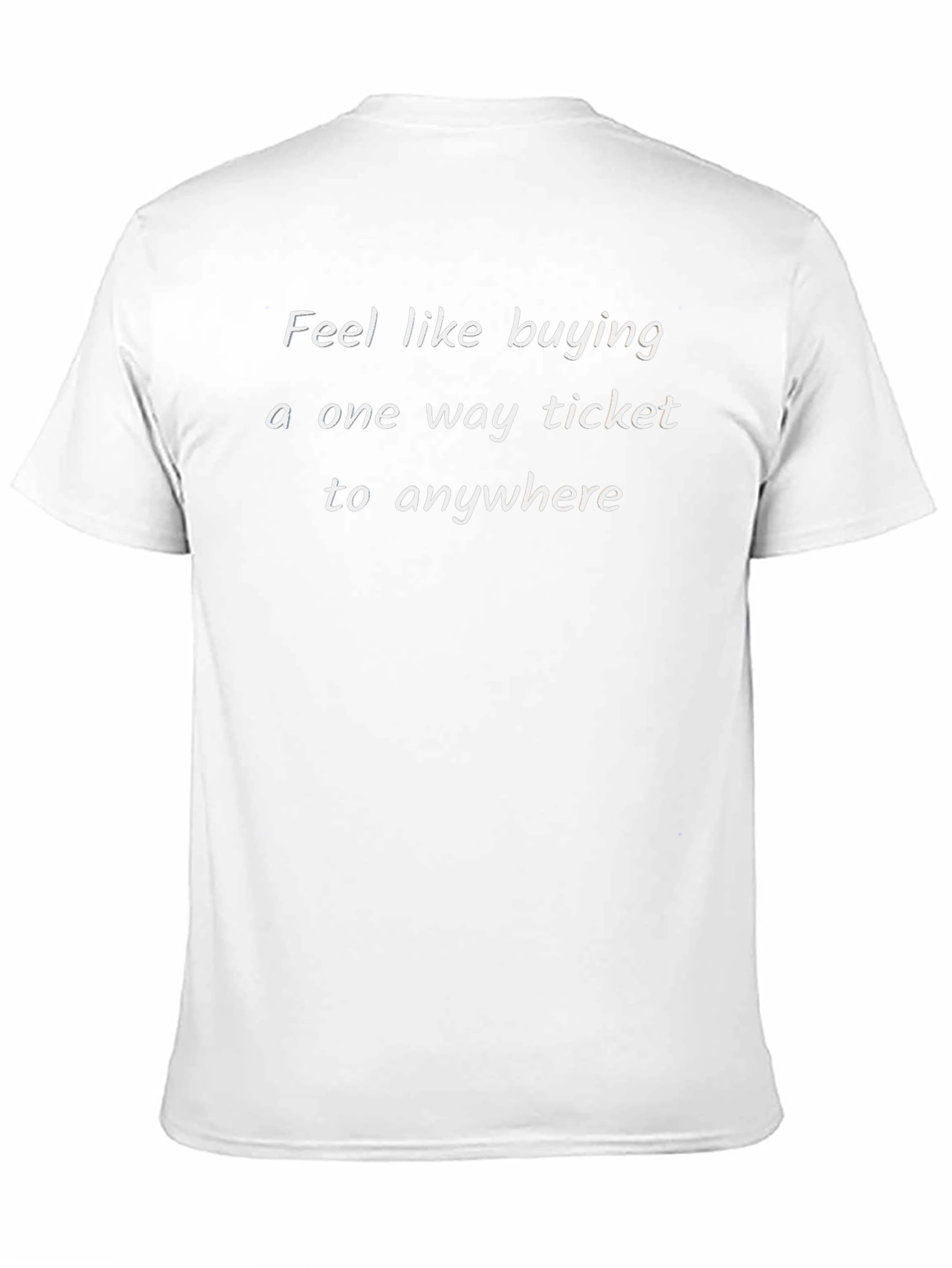 One Way Ticket Graphic Tee - Comfortable Cotton