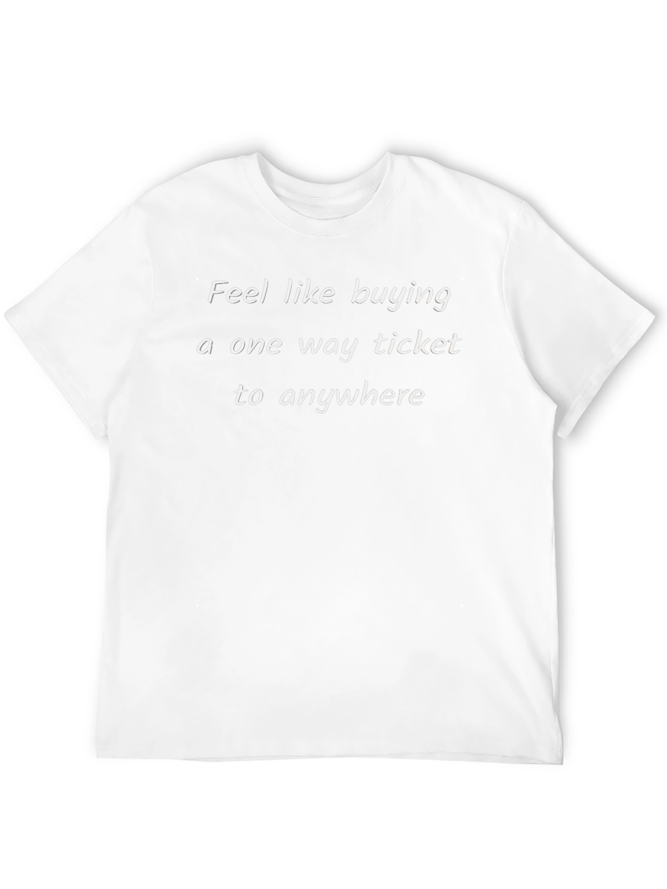 One Way Ticket Graphic Tee - Comfortable Cotton