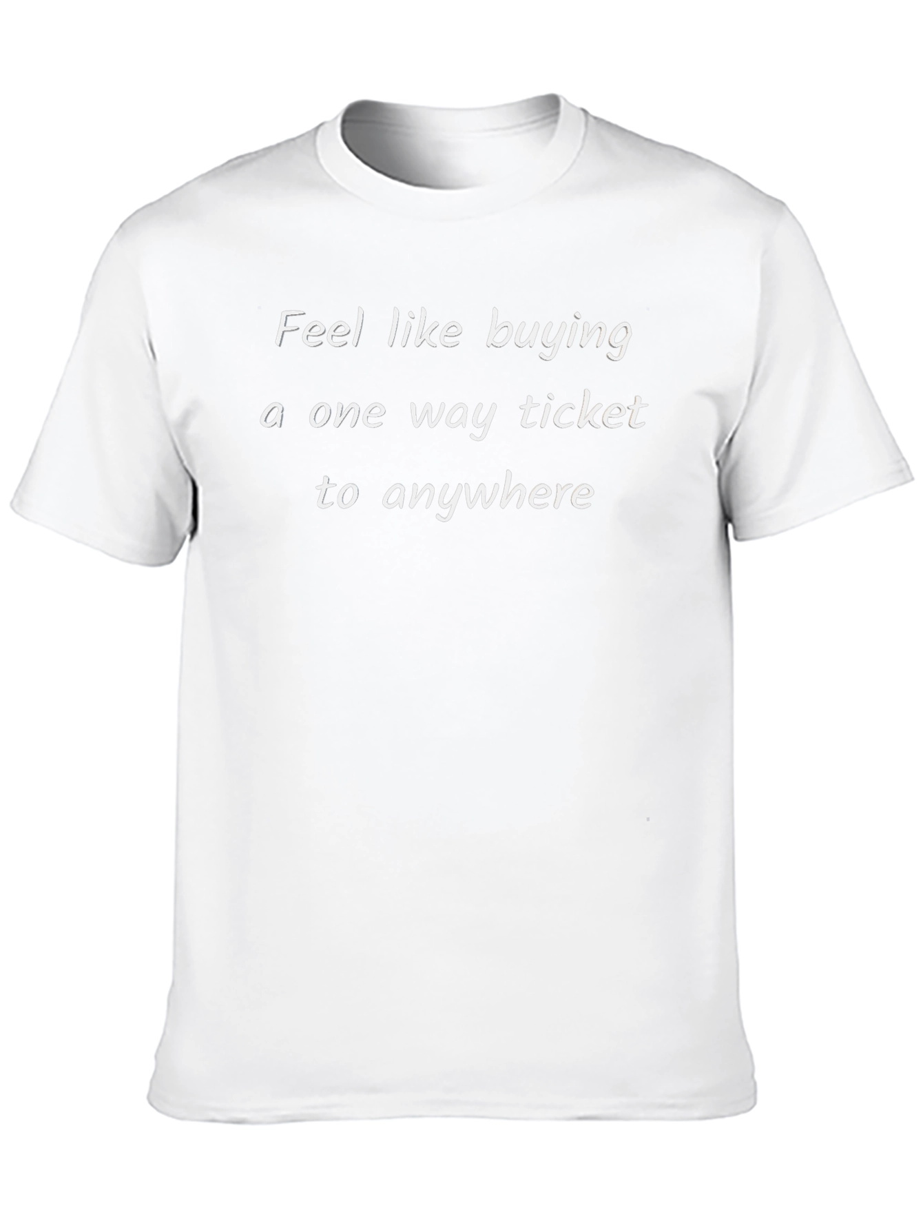 One Way Ticket Graphic Tee - Comfortable Cotton