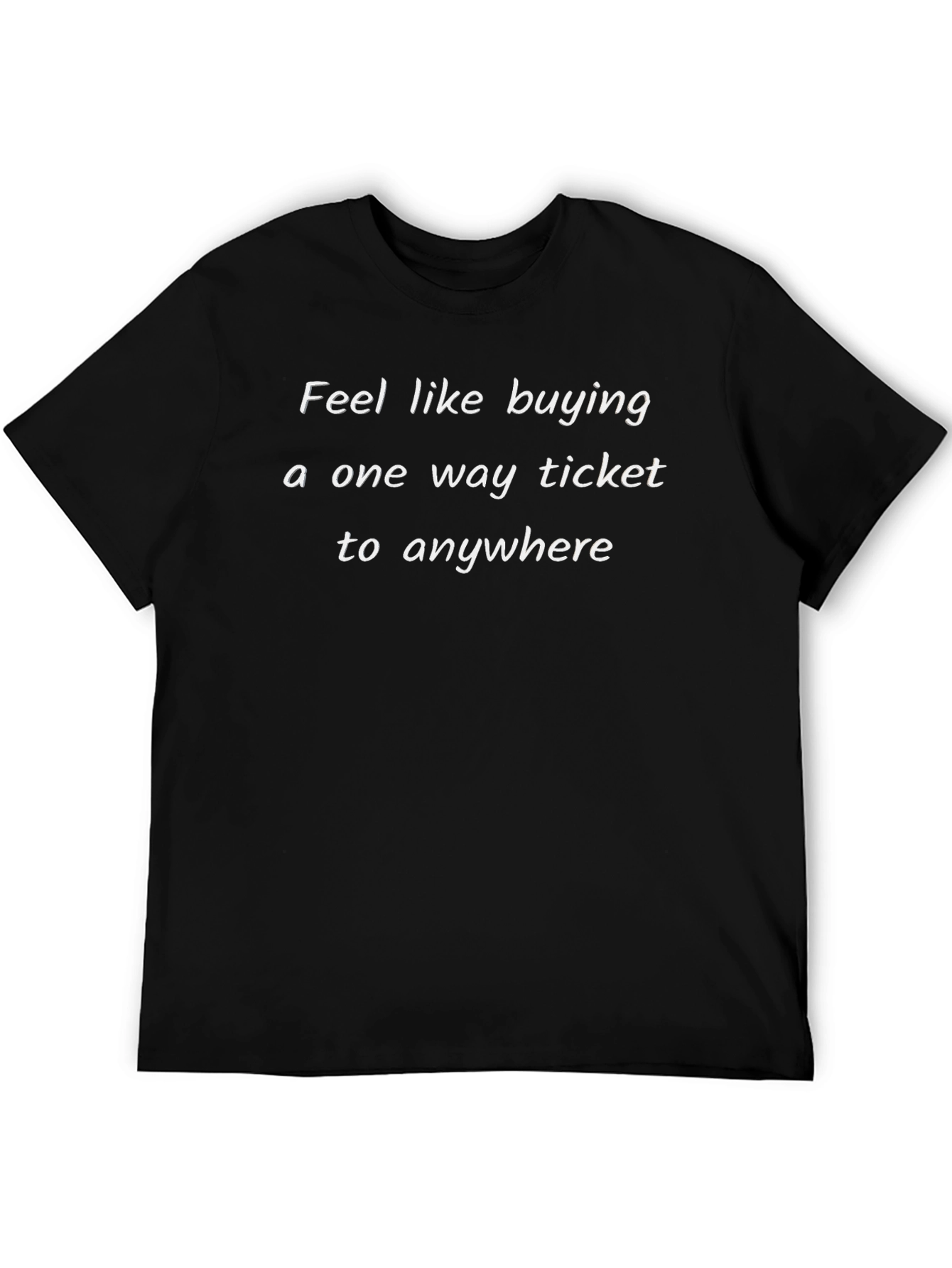 One Way Ticket Graphic Tee - Comfortable Cotton