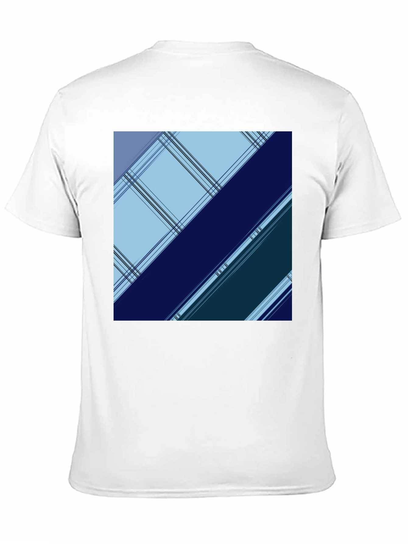 Geometric Plaid Mens Tee