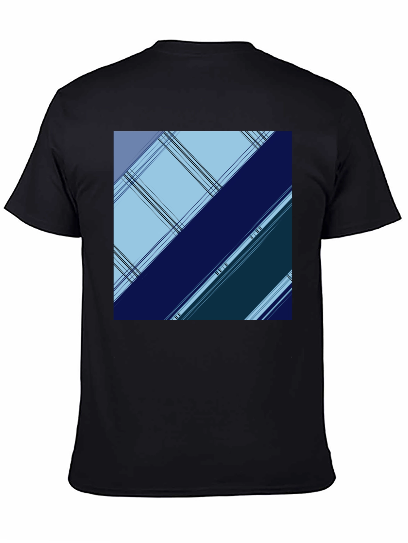 Geometric Plaid Mens Tee