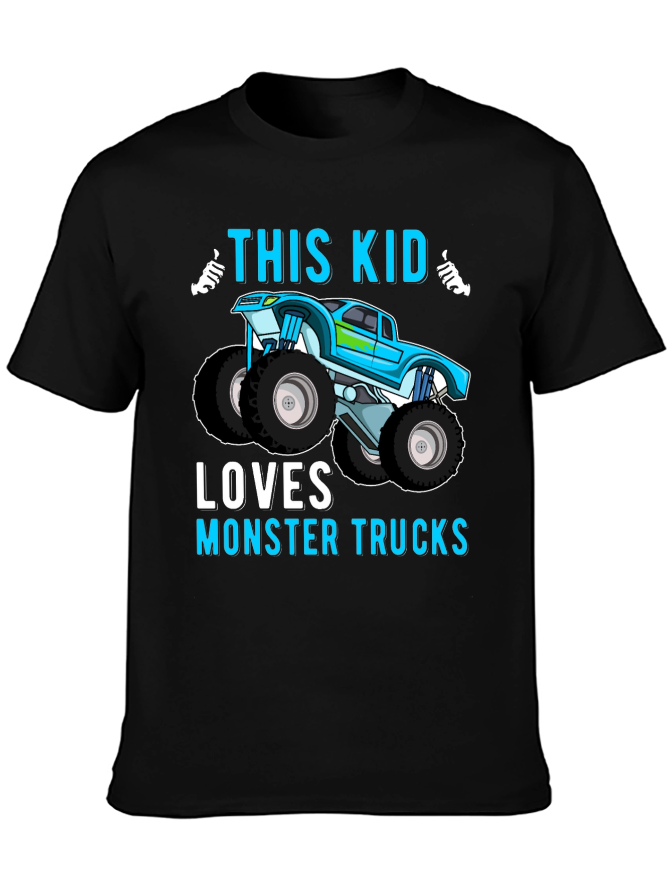 Monster Truck Loving Kids T-Shirt