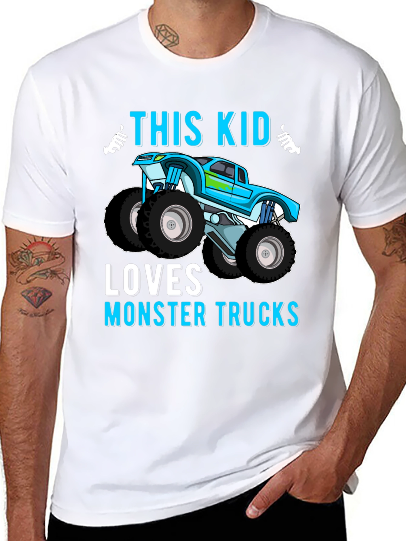 Monster Truck Loving Kids T-Shirt