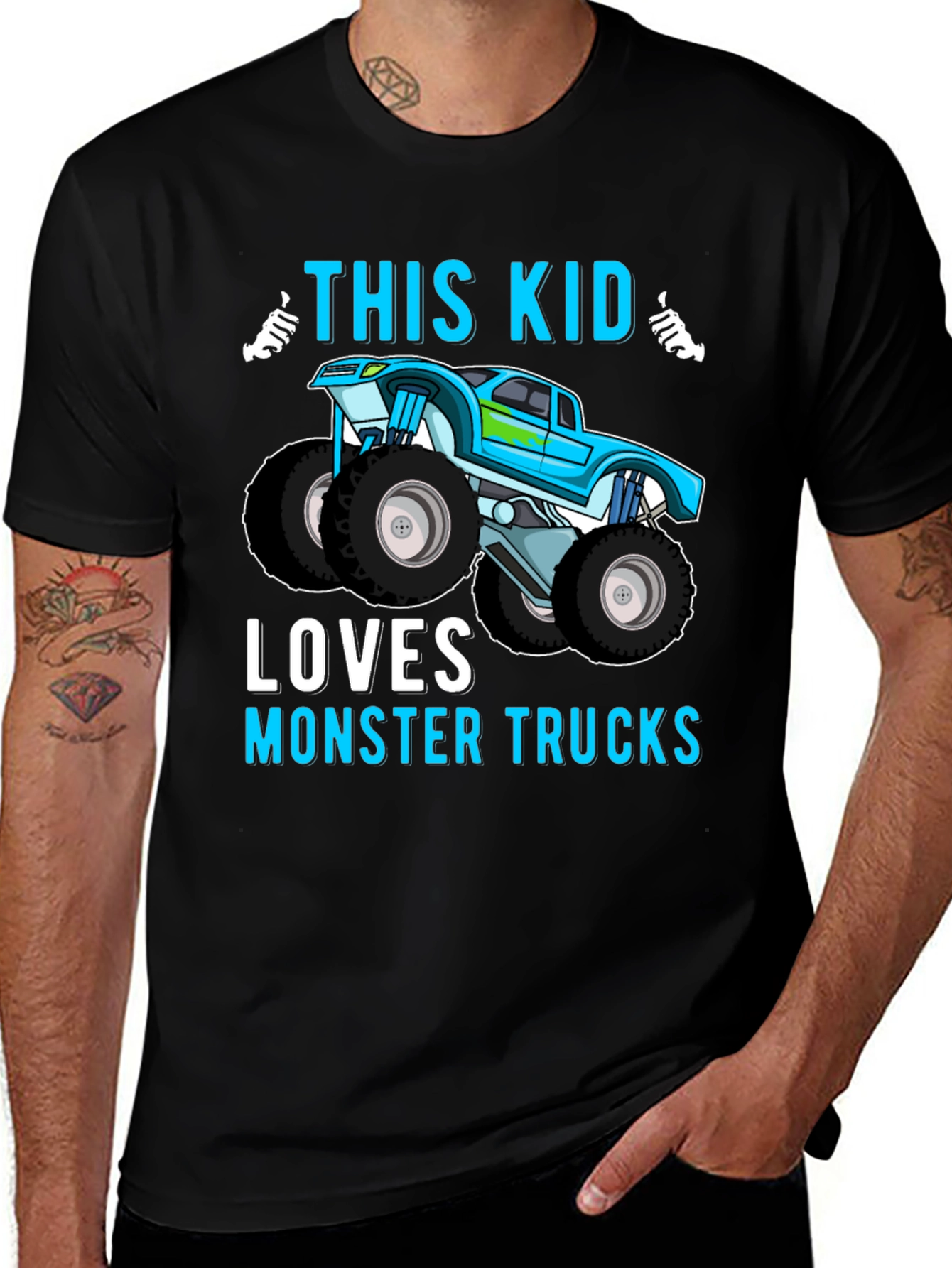 Monster Truck Loving Kids T-Shirt