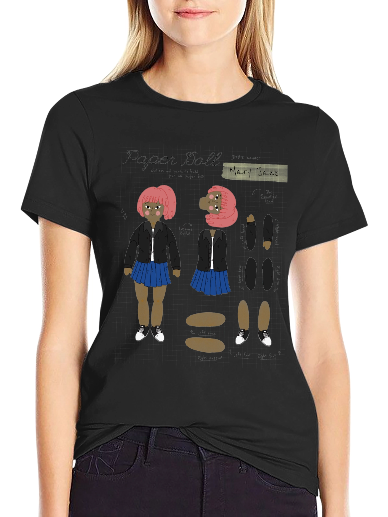 Paper Doll Mary Jane T-Shirt