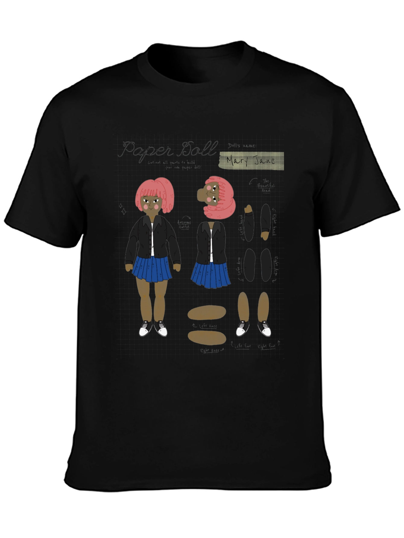 Paper Doll Mary Jane T-Shirt