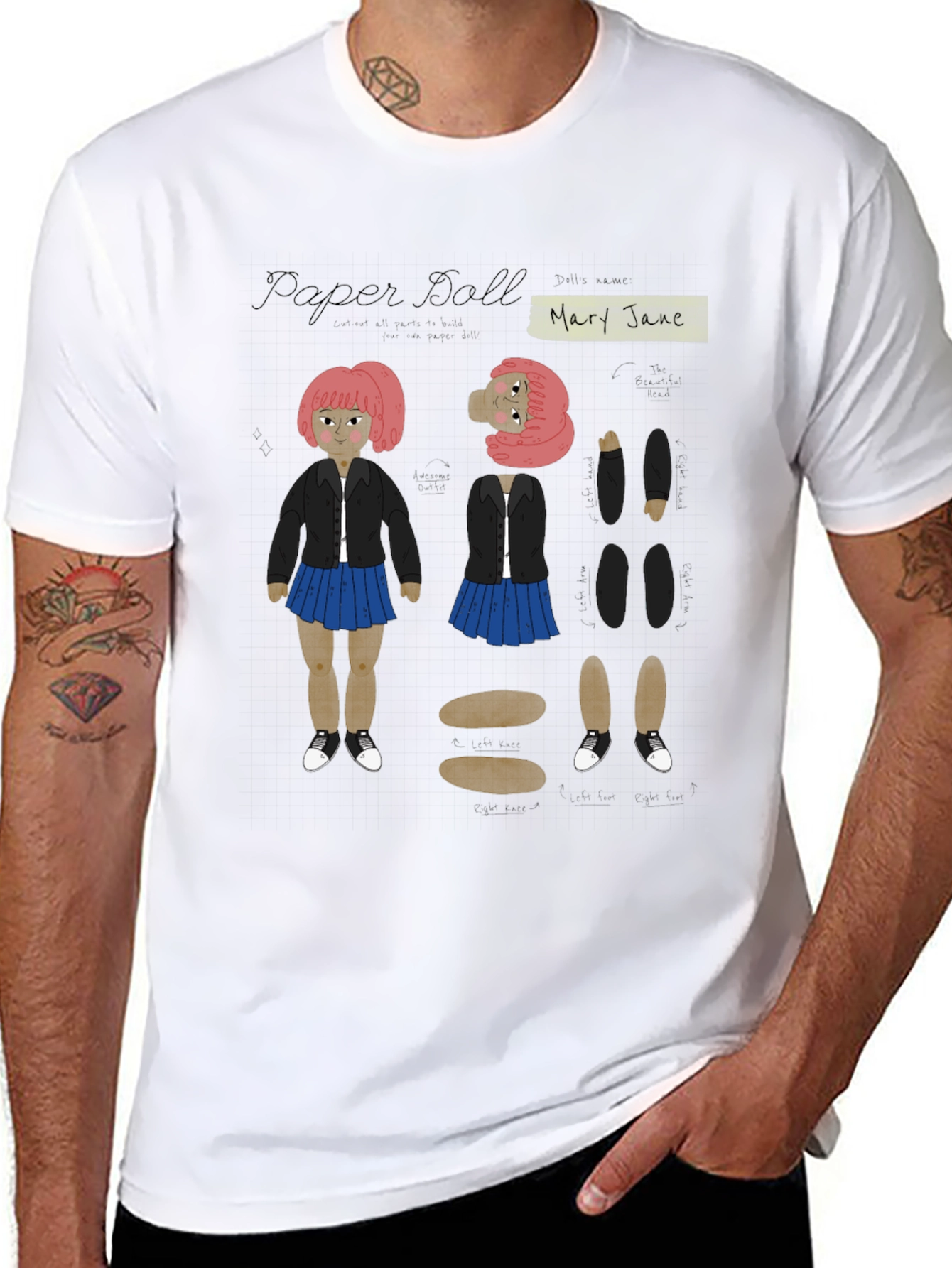 Paper Doll Mary Jane T-Shirt