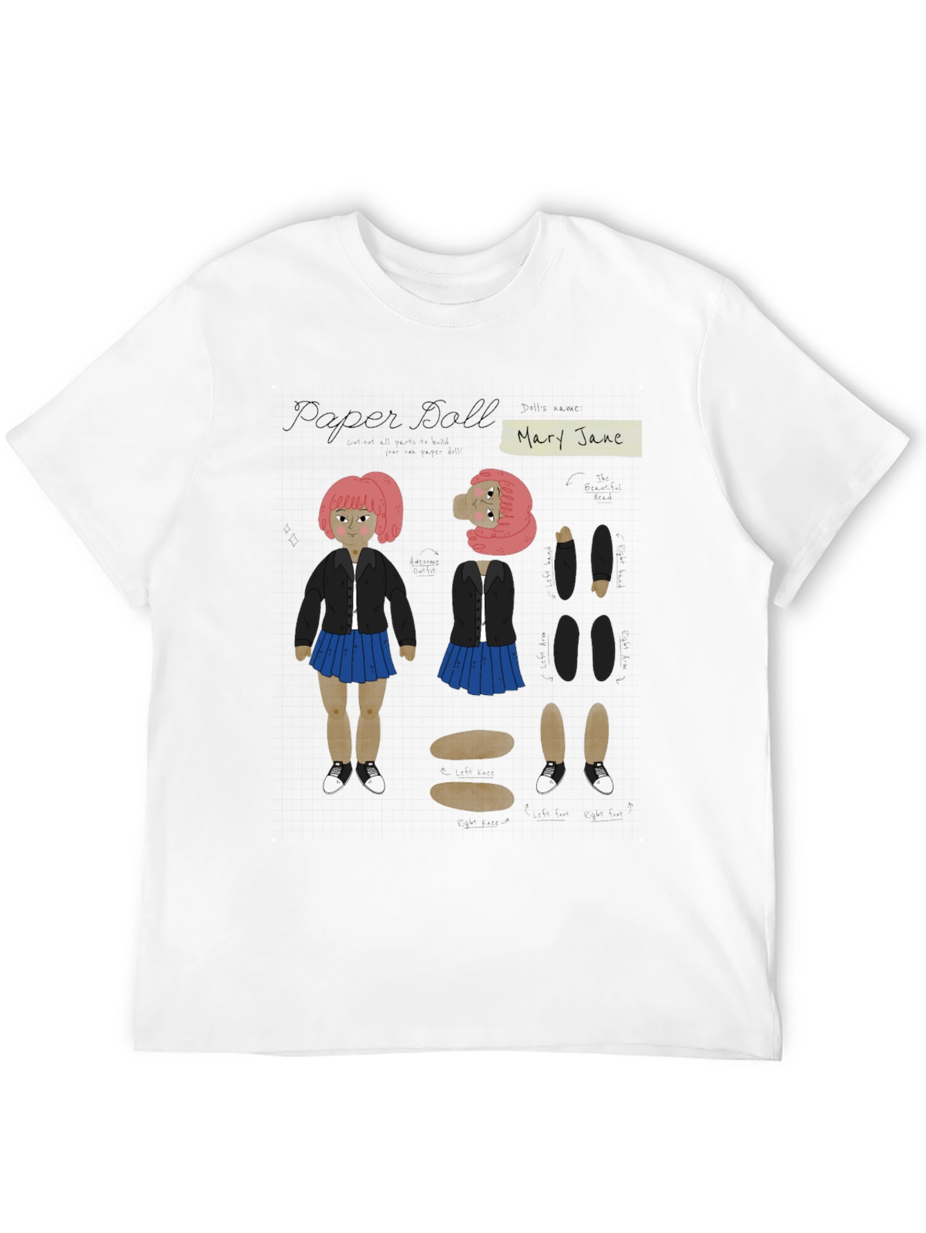 Paper Doll Mary Jane T-Shirt