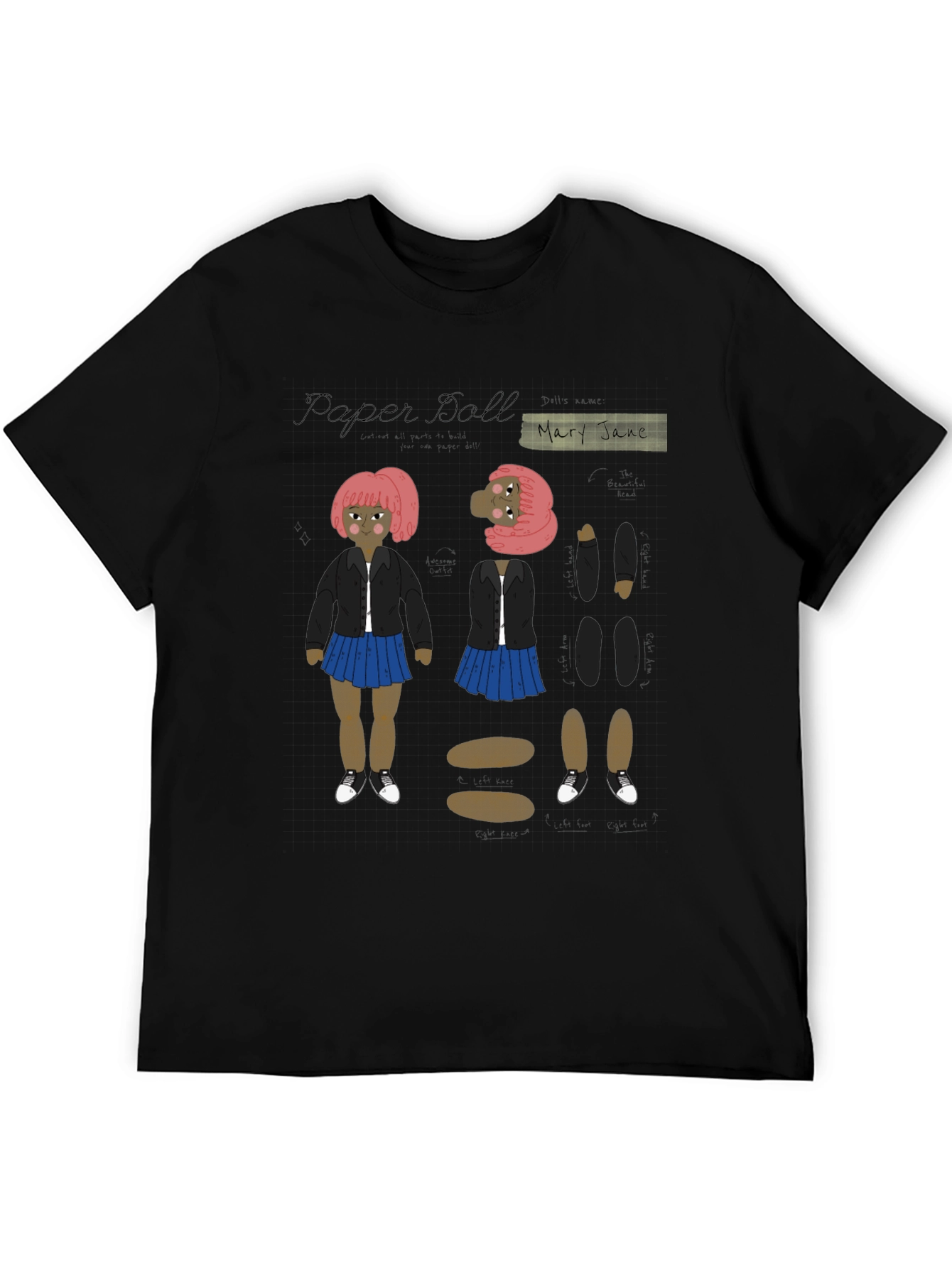 Paper Doll Mary Jane T-Shirt