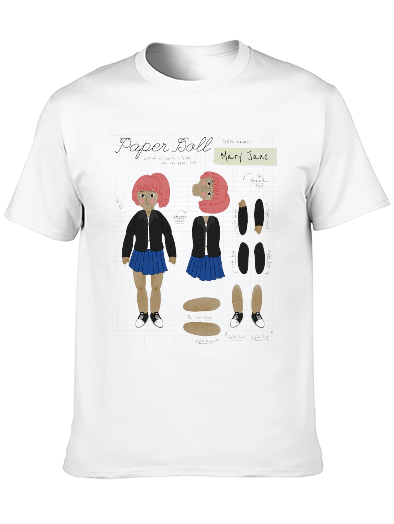 Paper Doll Mary Jane T-Shirt