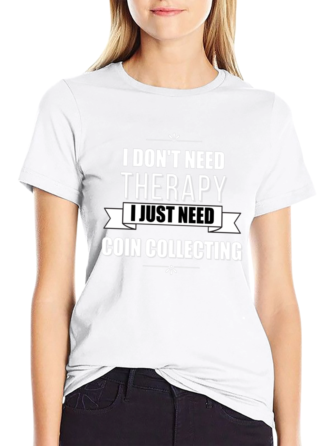 Coin Collecting Therapy T-Shirt - Black