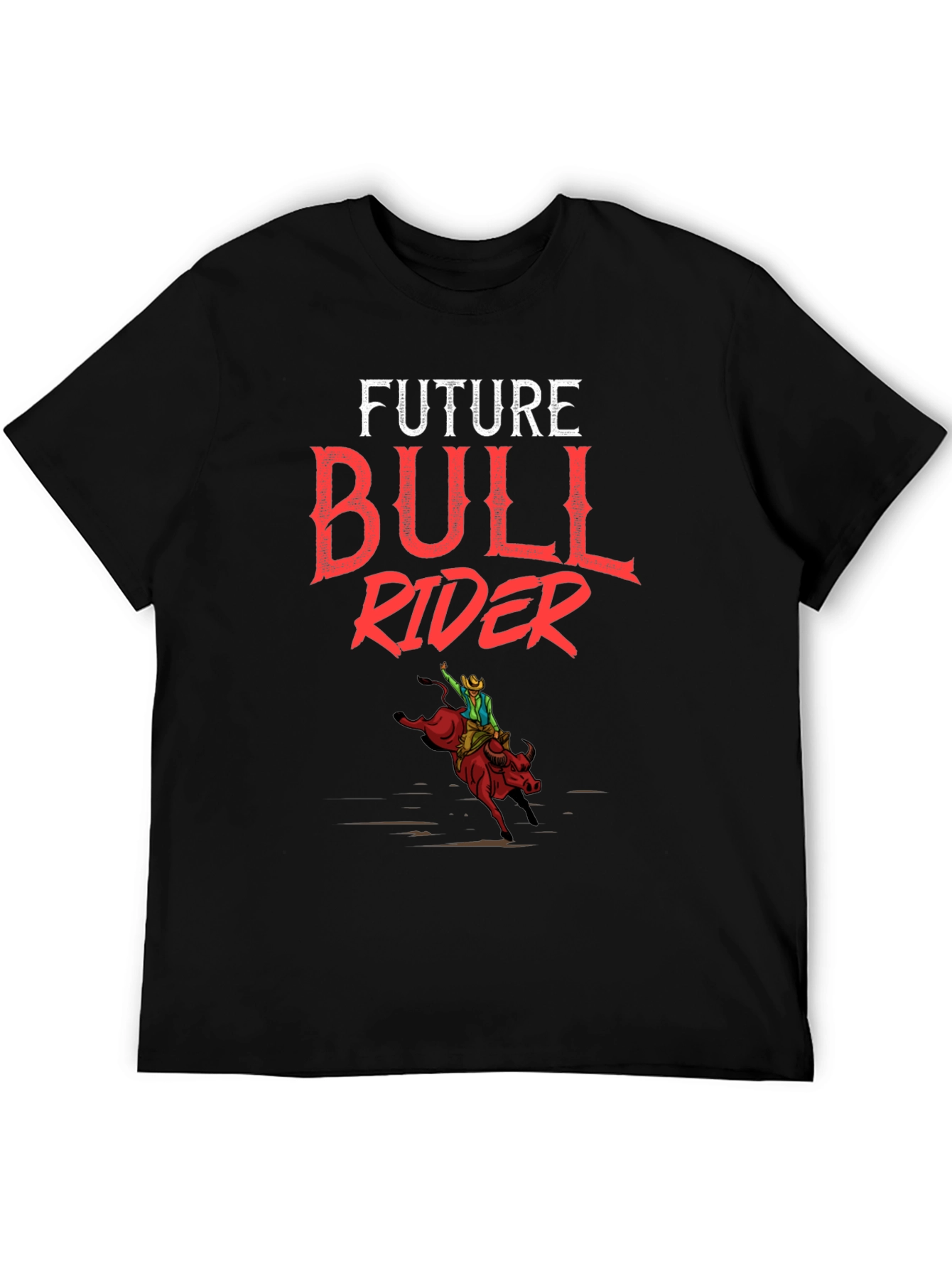 Future Bull Rider Graphic T-Shirt - Black