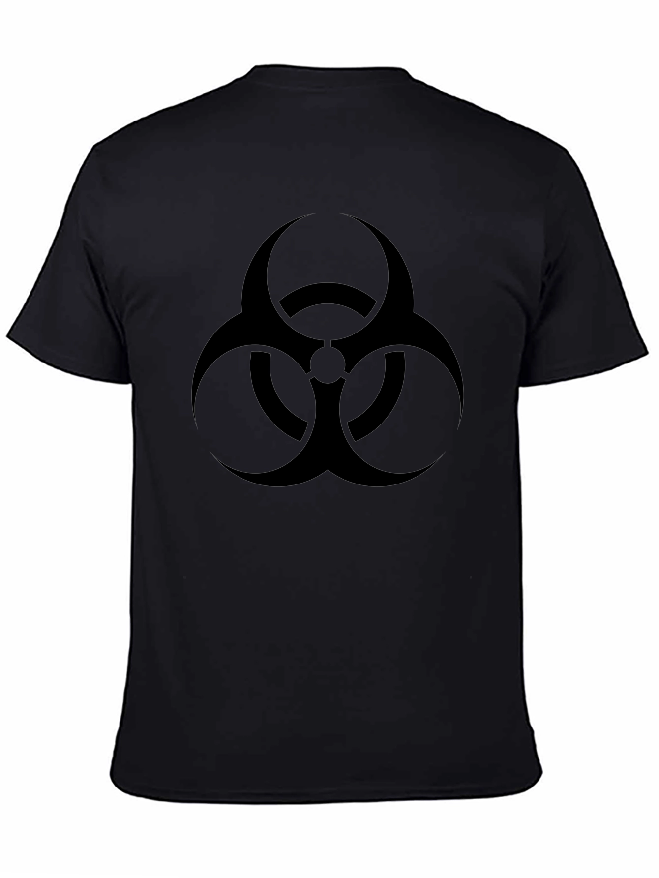 Biohazard Symbol Graphic Black T-Shirt