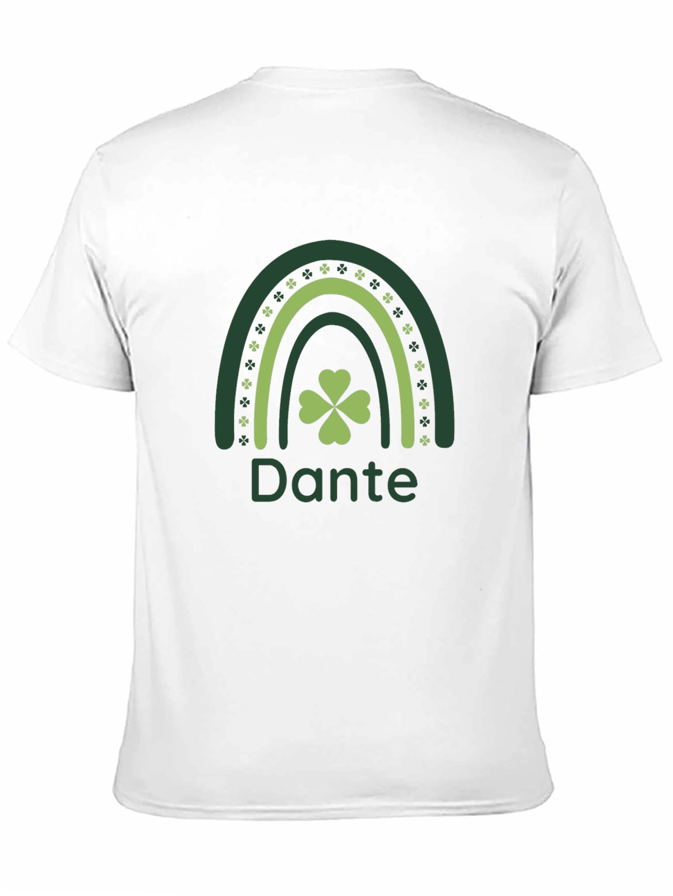St. Patricks Day Dante Rainbow Clover T-Shirt