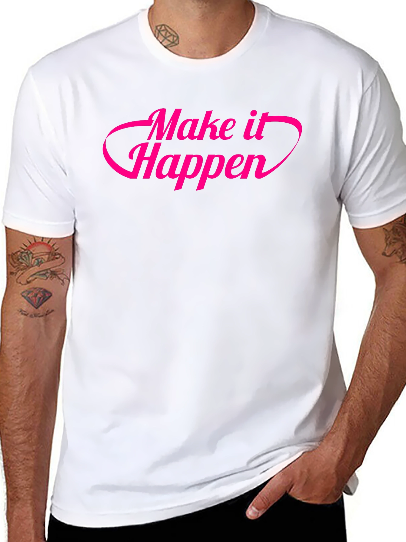 Make It Happen Graphic Tee - Stylish Slogan Shirt