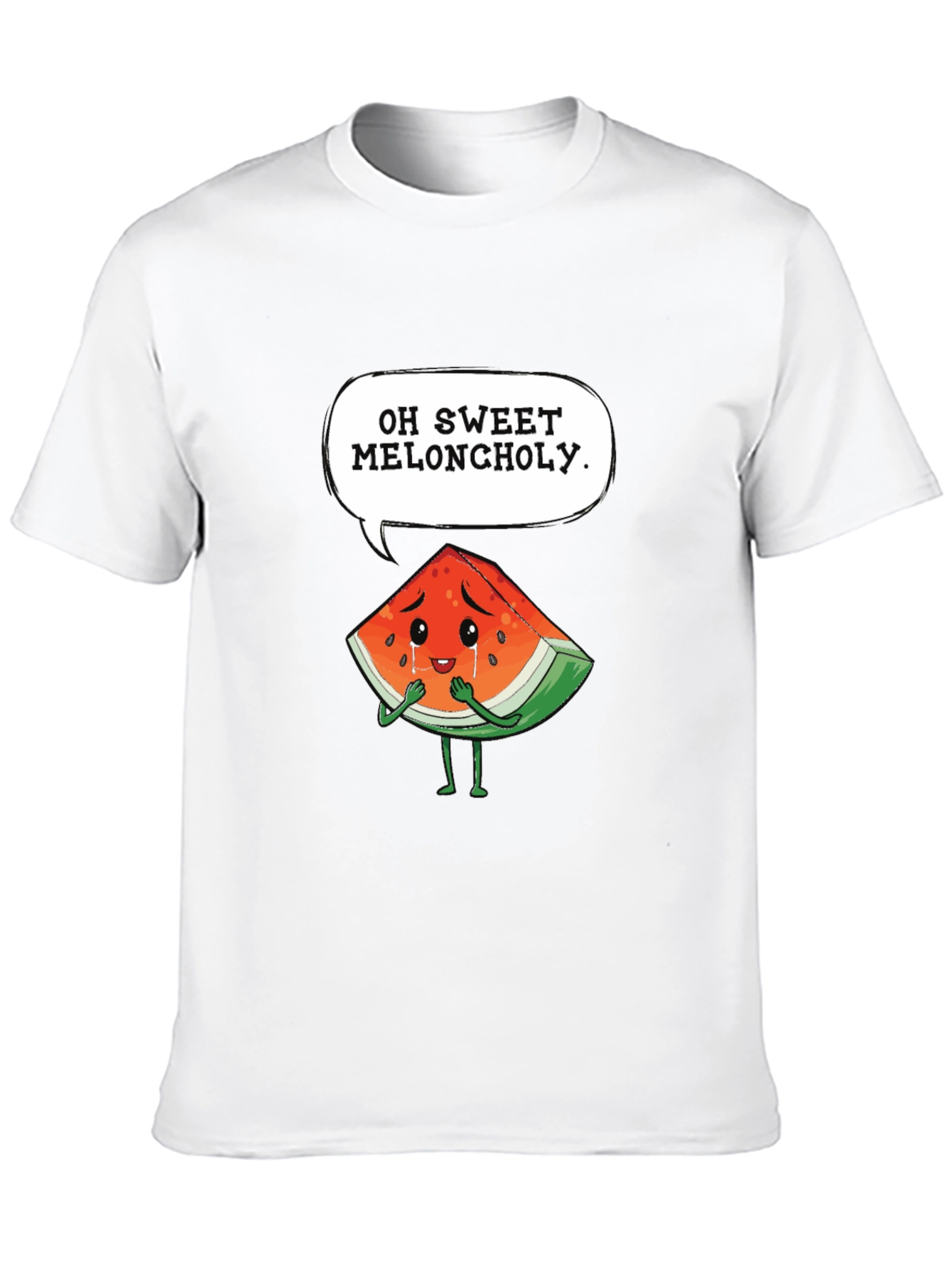 Oh Sweet Meloncholy T-Shirt - Funny Watermelon Graphic Tee